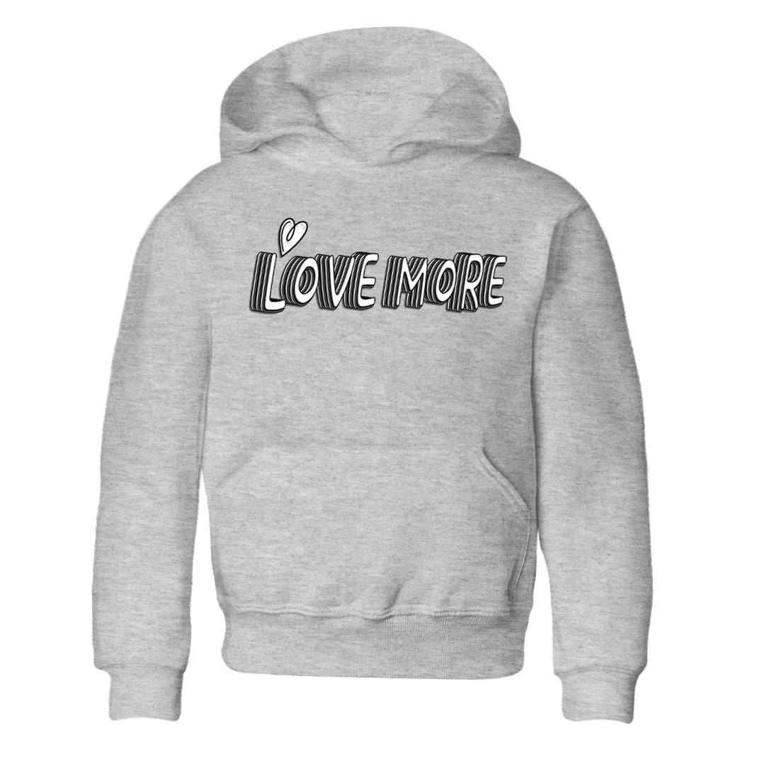 Love More Kids Tops - Air Jordan 1 Black White