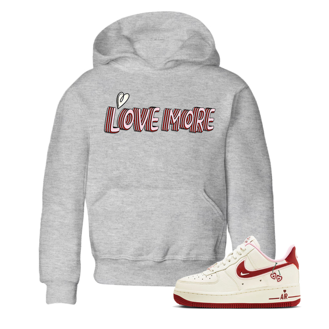 Love More Kids Tops - Air Force 1 Valentines Day