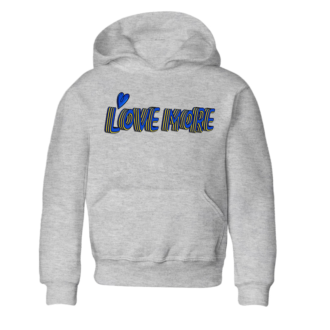Love More Kids Tops - Air Jordan 1 Game Royal Varsity Maize