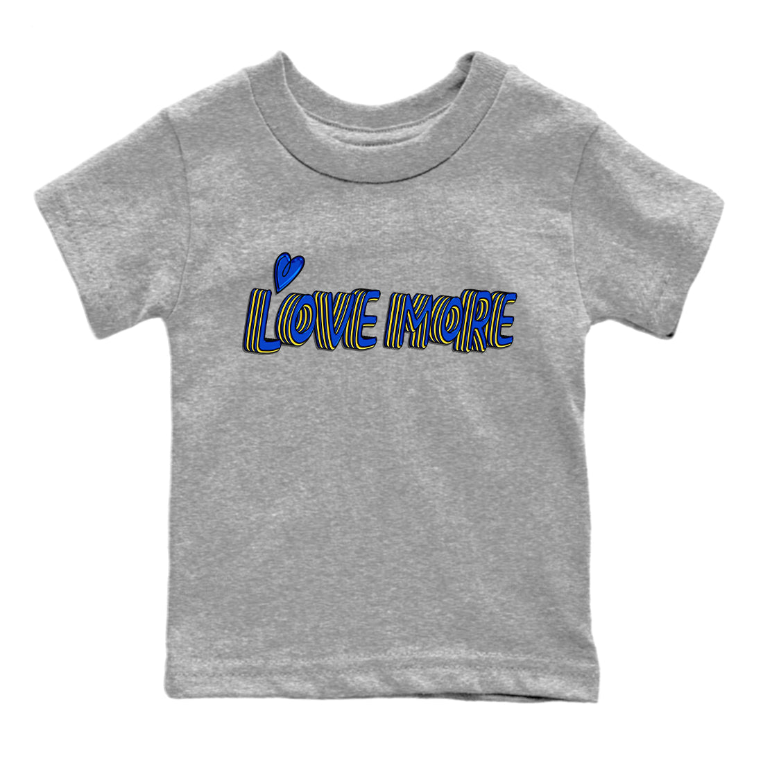 Love More Kids Tops - Air Jordan 1 Game Royal Varsity Maize