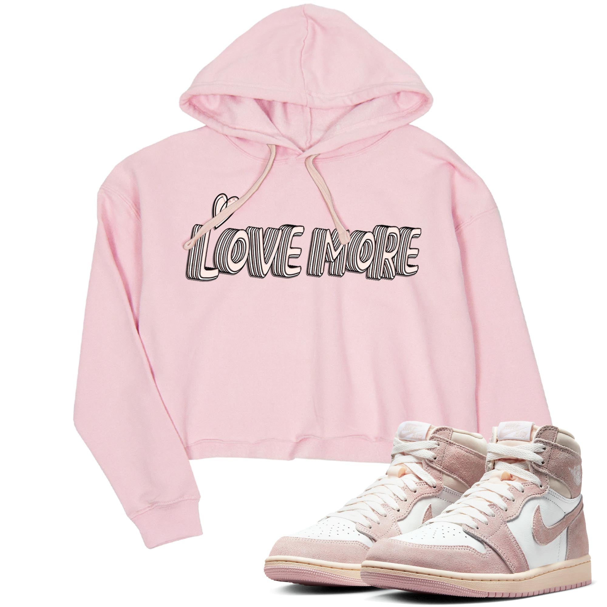 Love More Women's Tops - Air Jordan 1 Washed Pink