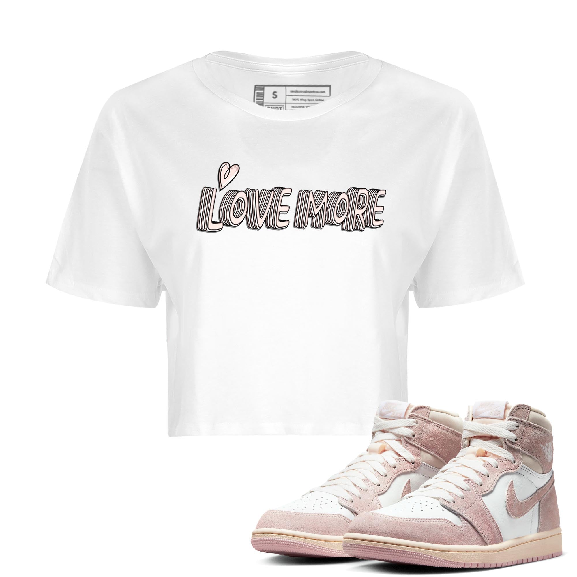Love More Women's Tops - Air Jordan 1 Washed Pink