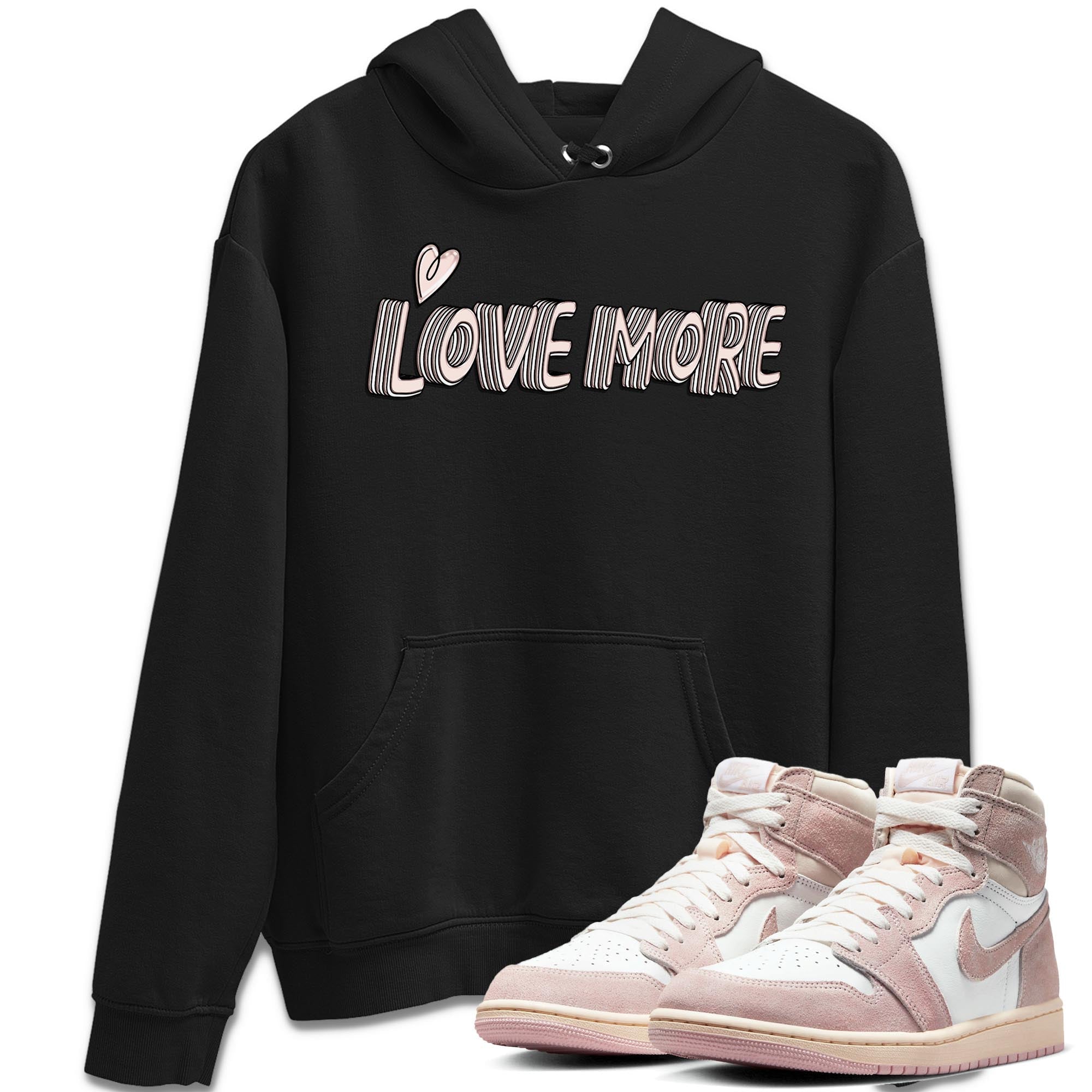 Love More Unisex Tops - Air Jordan 1 Washed Pink