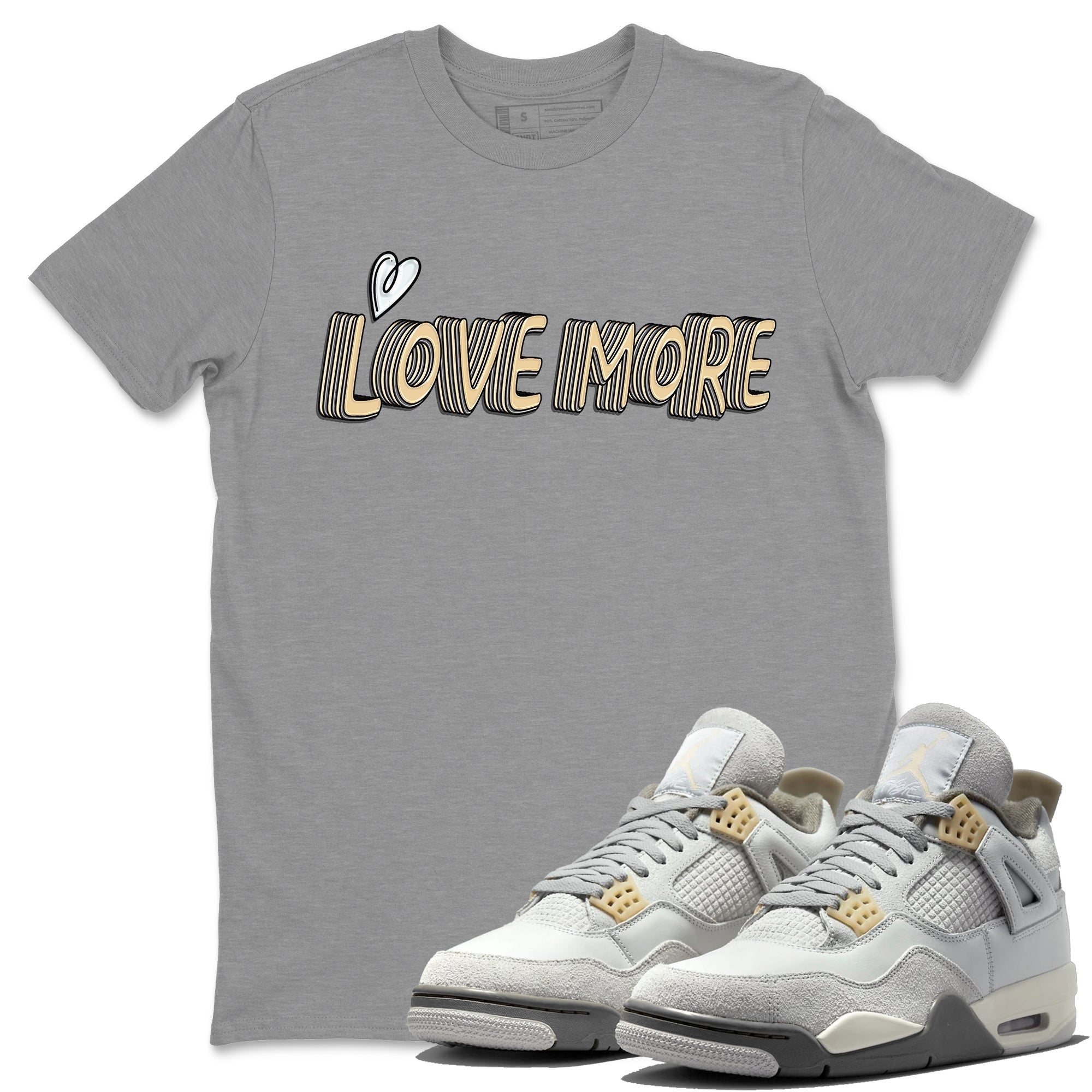 Love More Unisex Tops - Air Jordan 4 Craft