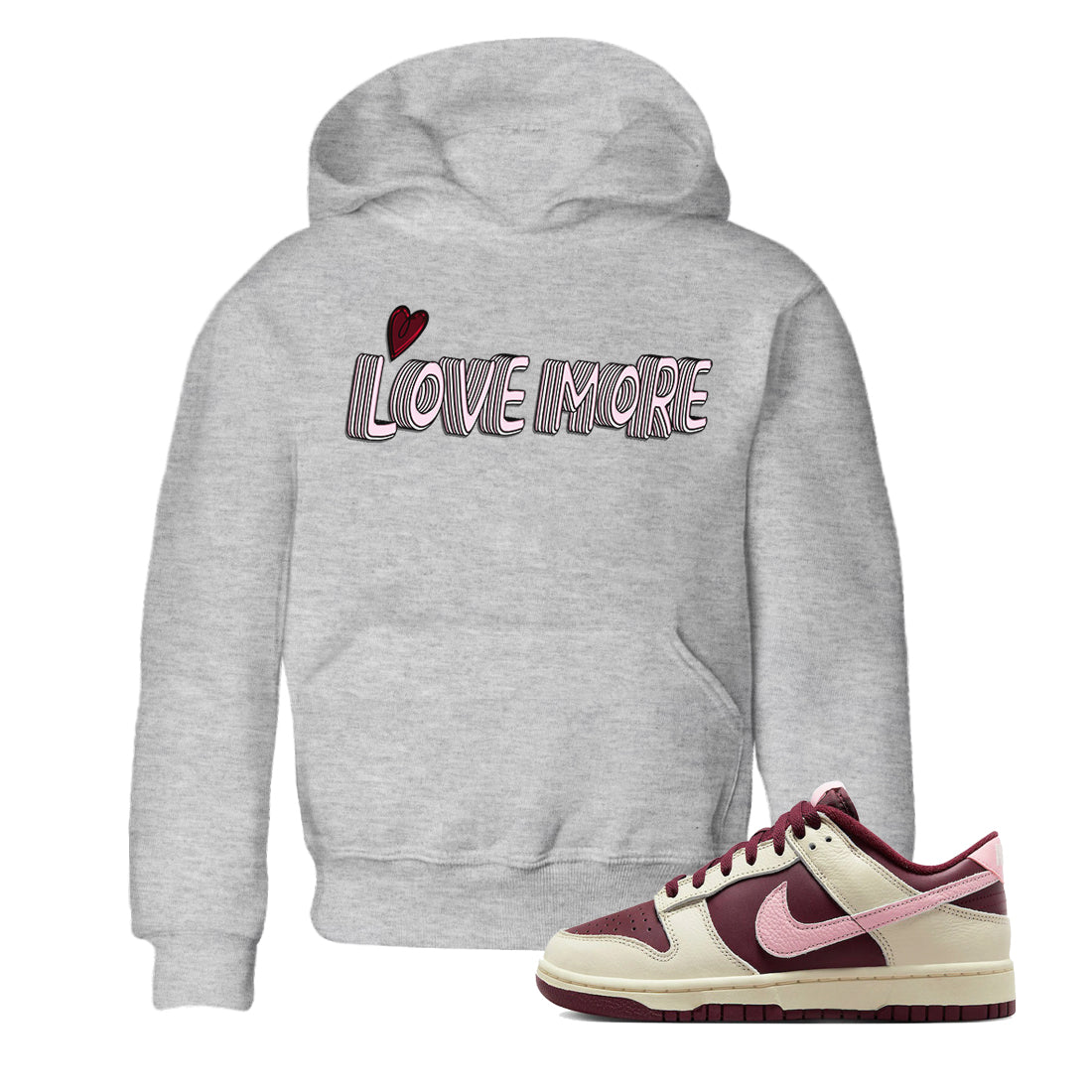 Love More Kids Tops - Dunk Valentines Day