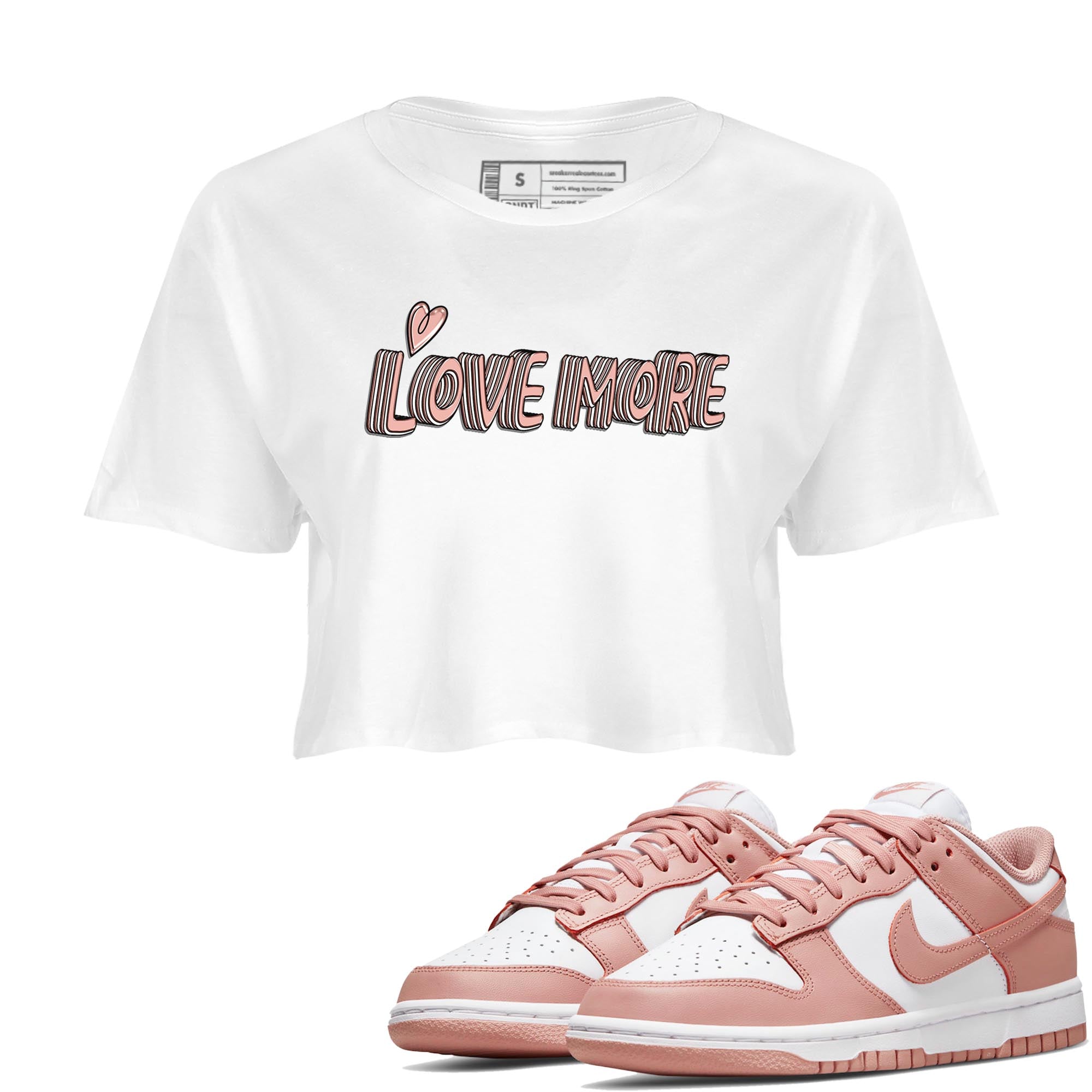 Love More snkmatch Women's Top - Dunk Rose Whisper