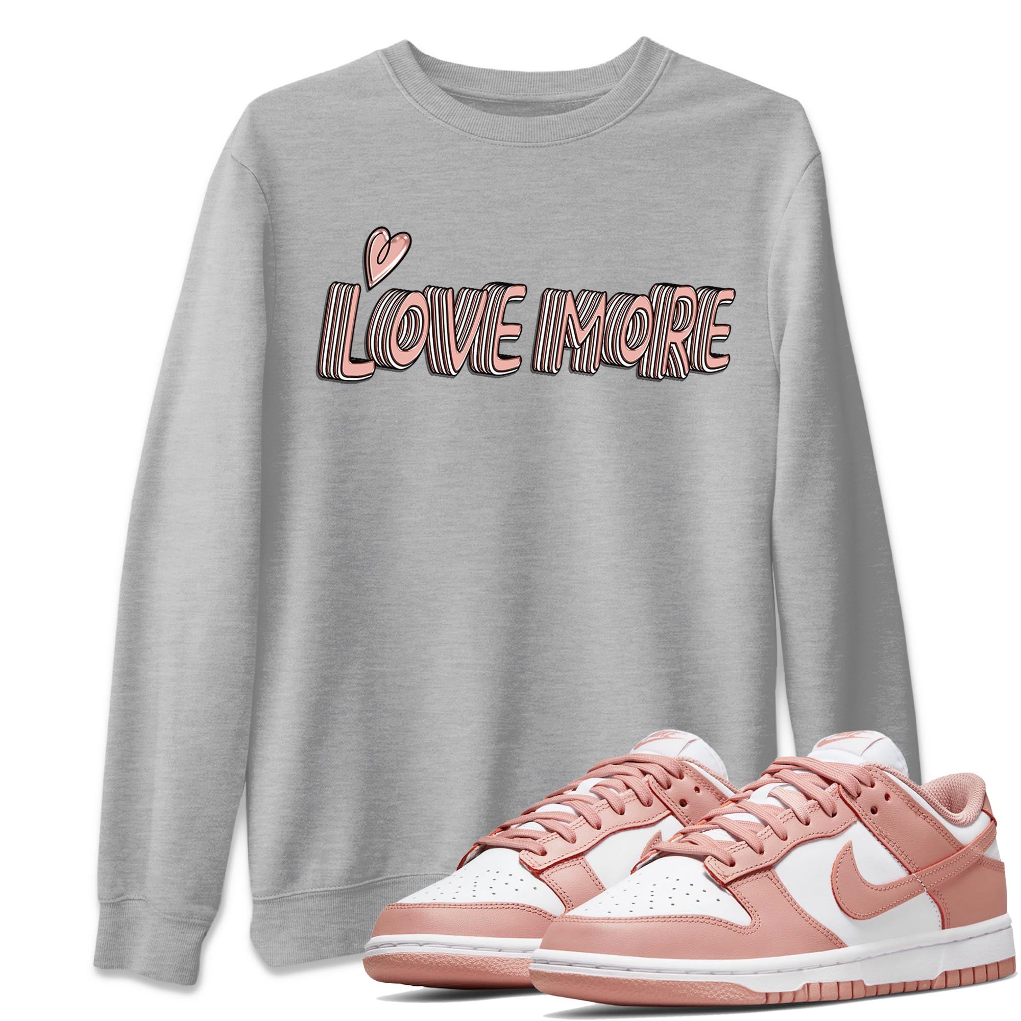 Love More snkmatch Tee - Dunk Rose Whisper