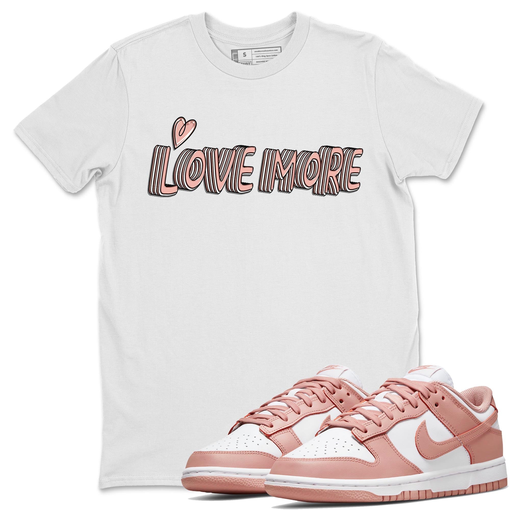 Love More snkmatch Tee - Dunk Rose Whisper