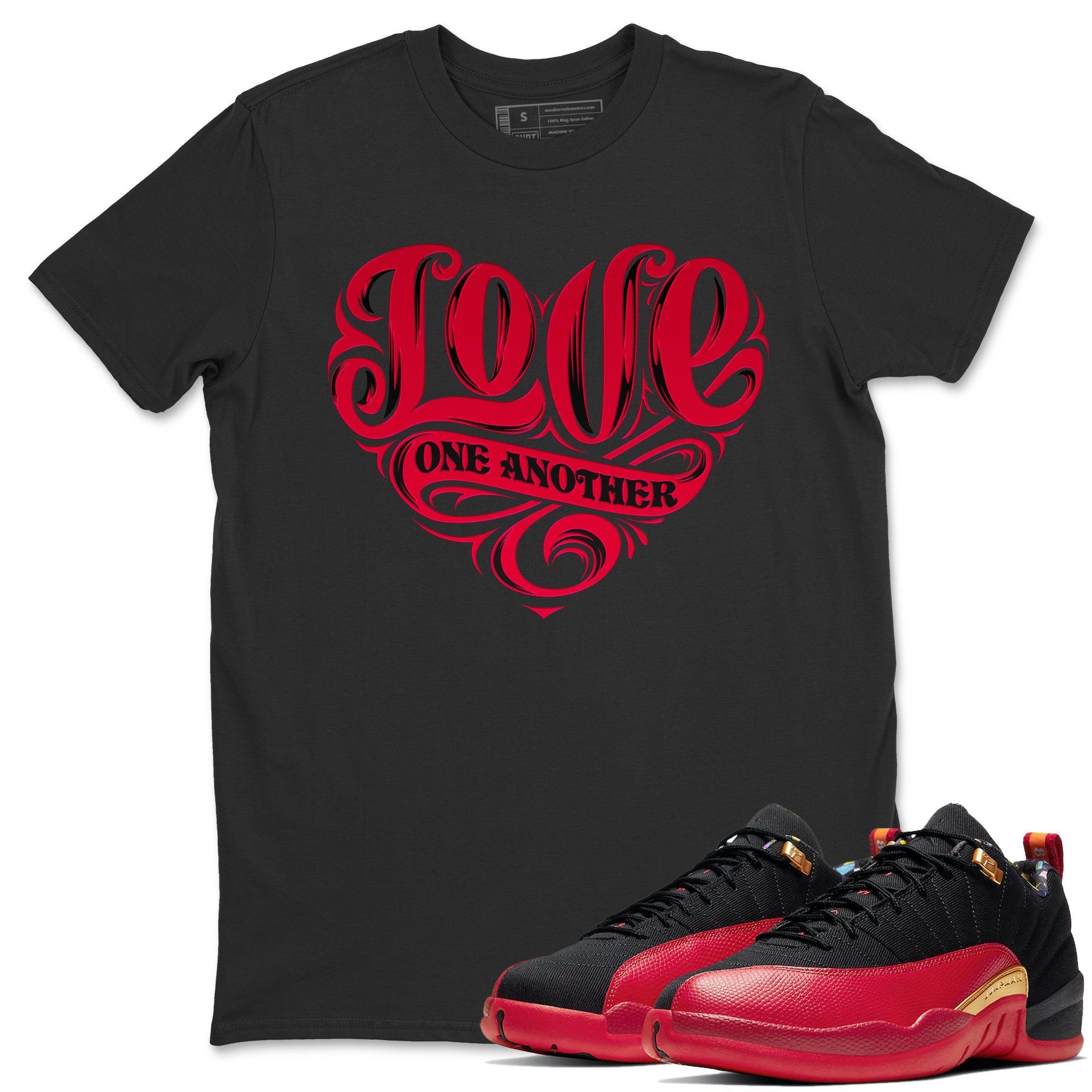 Love One Another Unisex Tops - Air Jordan 12 Super Bowl