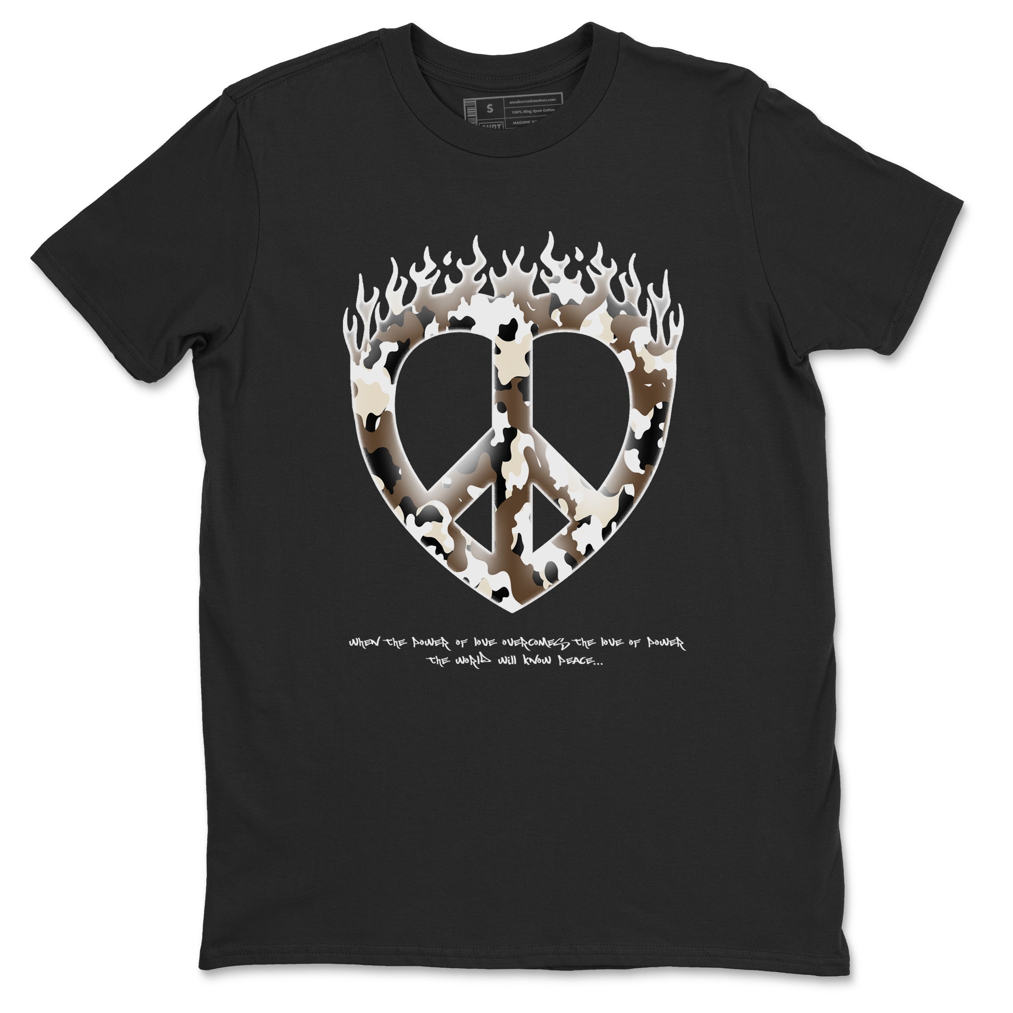 Love Peace snkmatch Tees - Air Jordan 1 Mocha