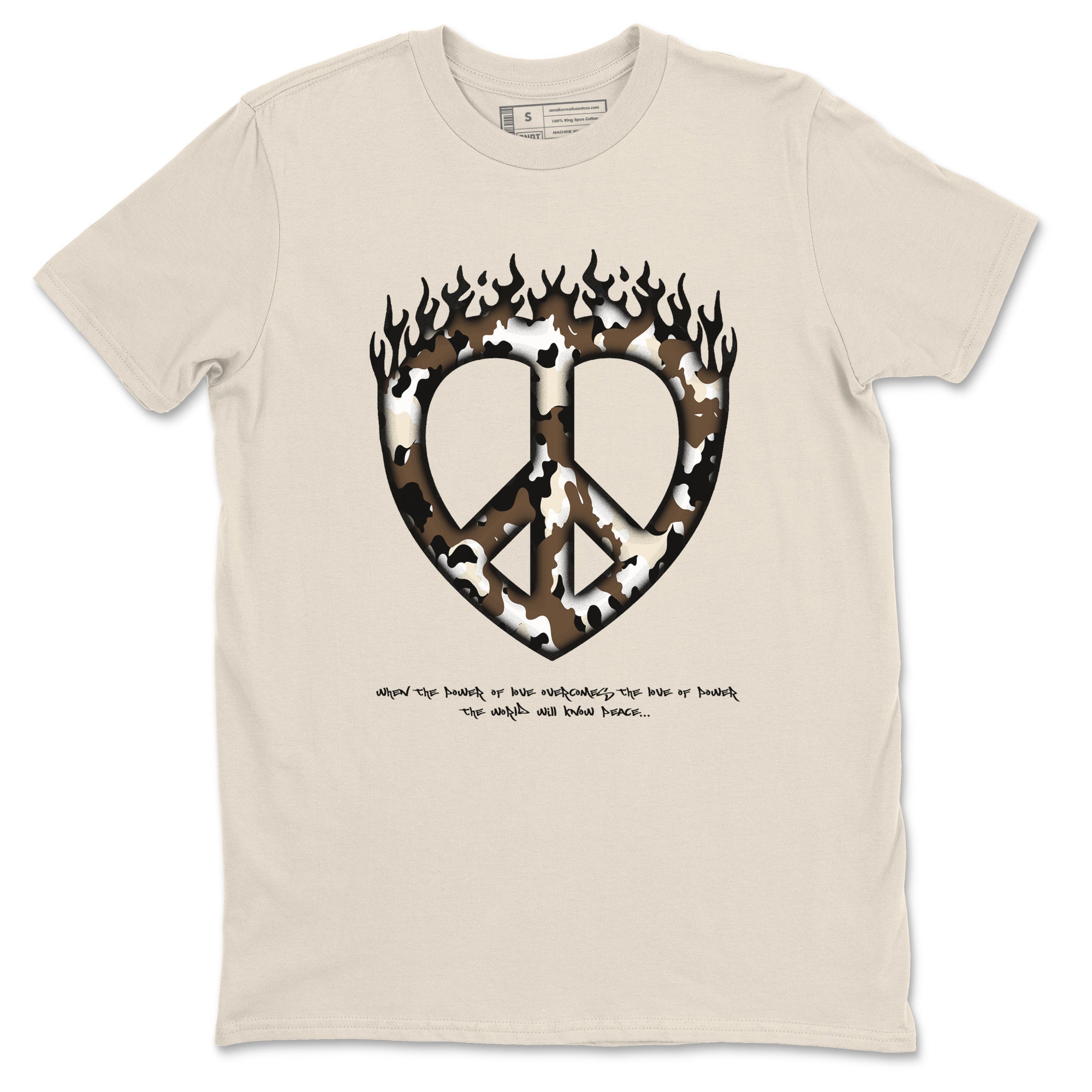 Love Peace snkmatch Tees - Air Jordan 1 Mocha