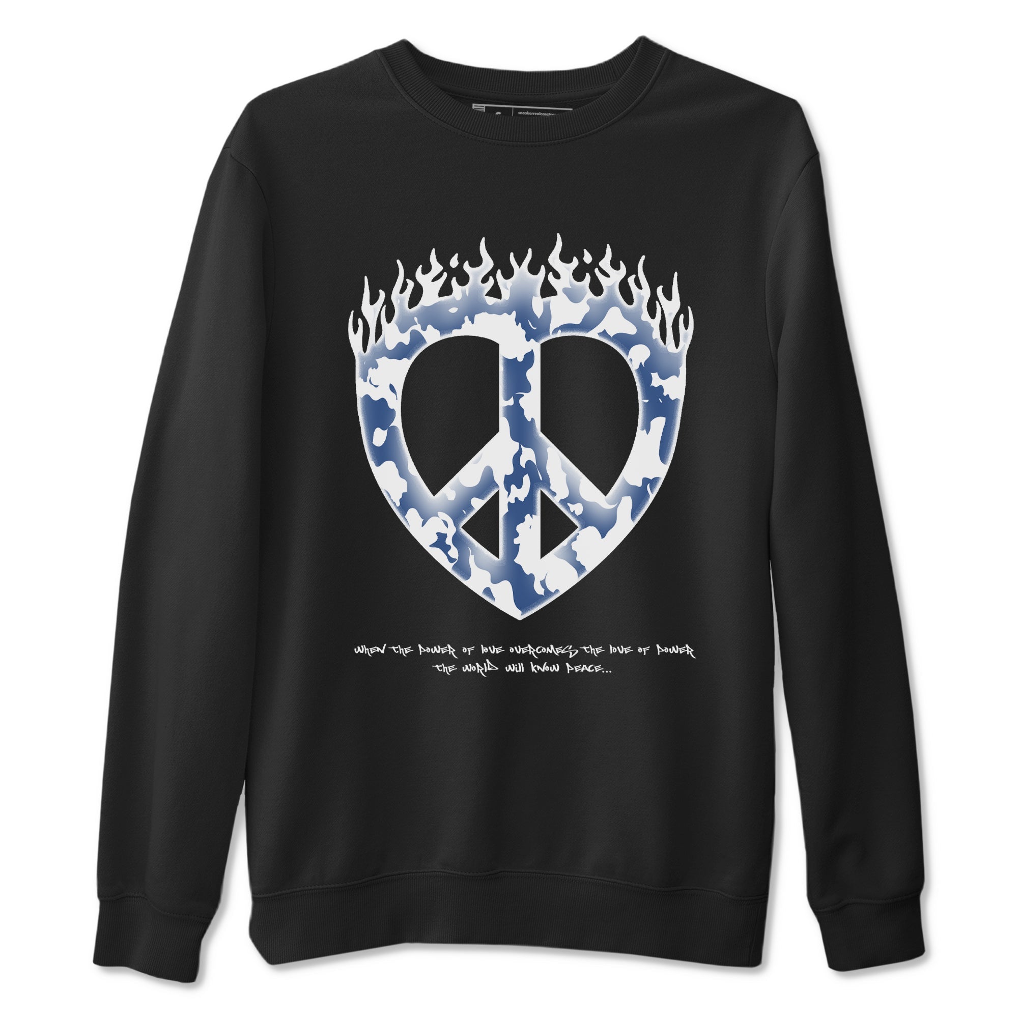 Love Peace snkmatch Tees - Air Jordan 11 Diffused Blue
