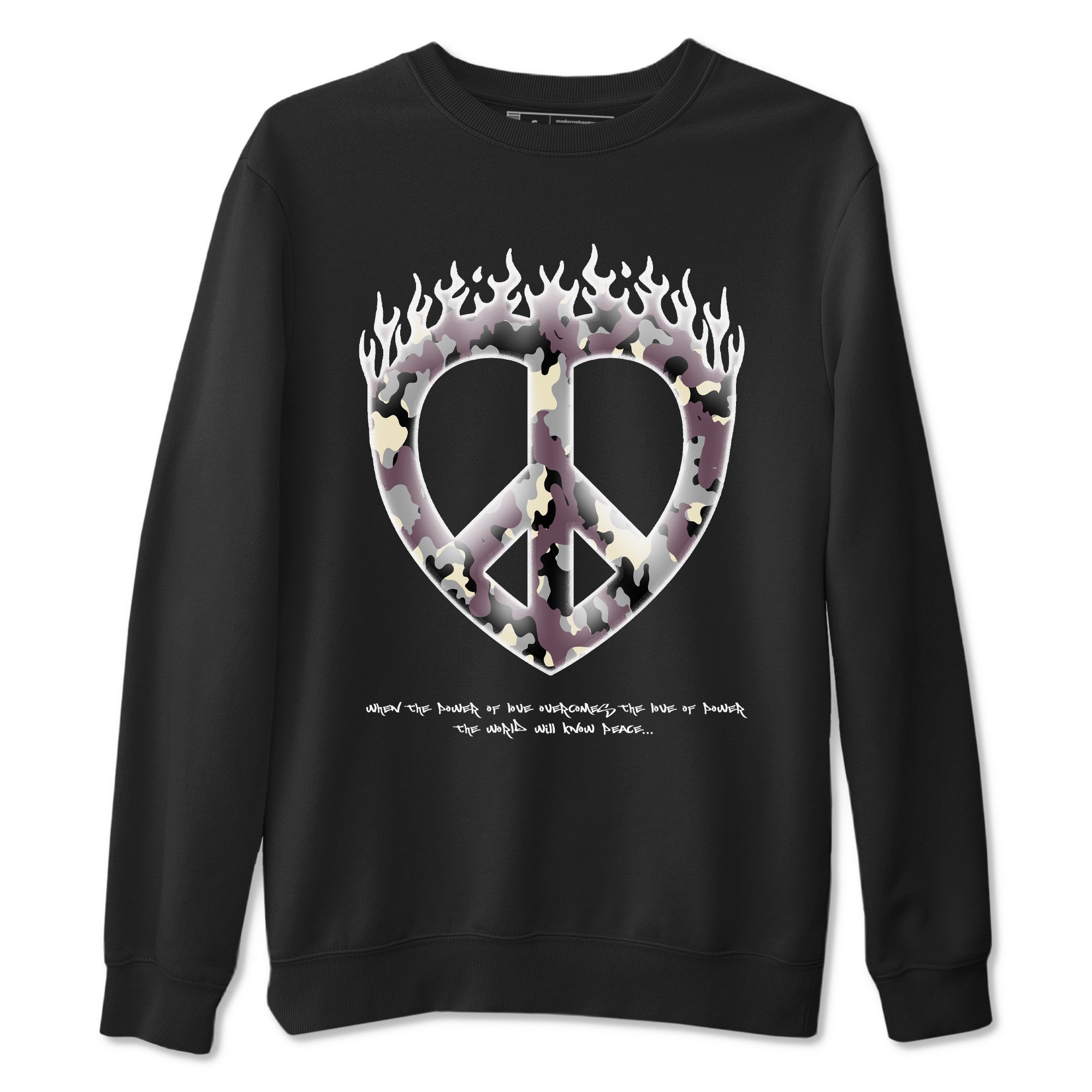 Love Peace snkmatch Tees - Air Jordan 3 A Ma Maniere x Black