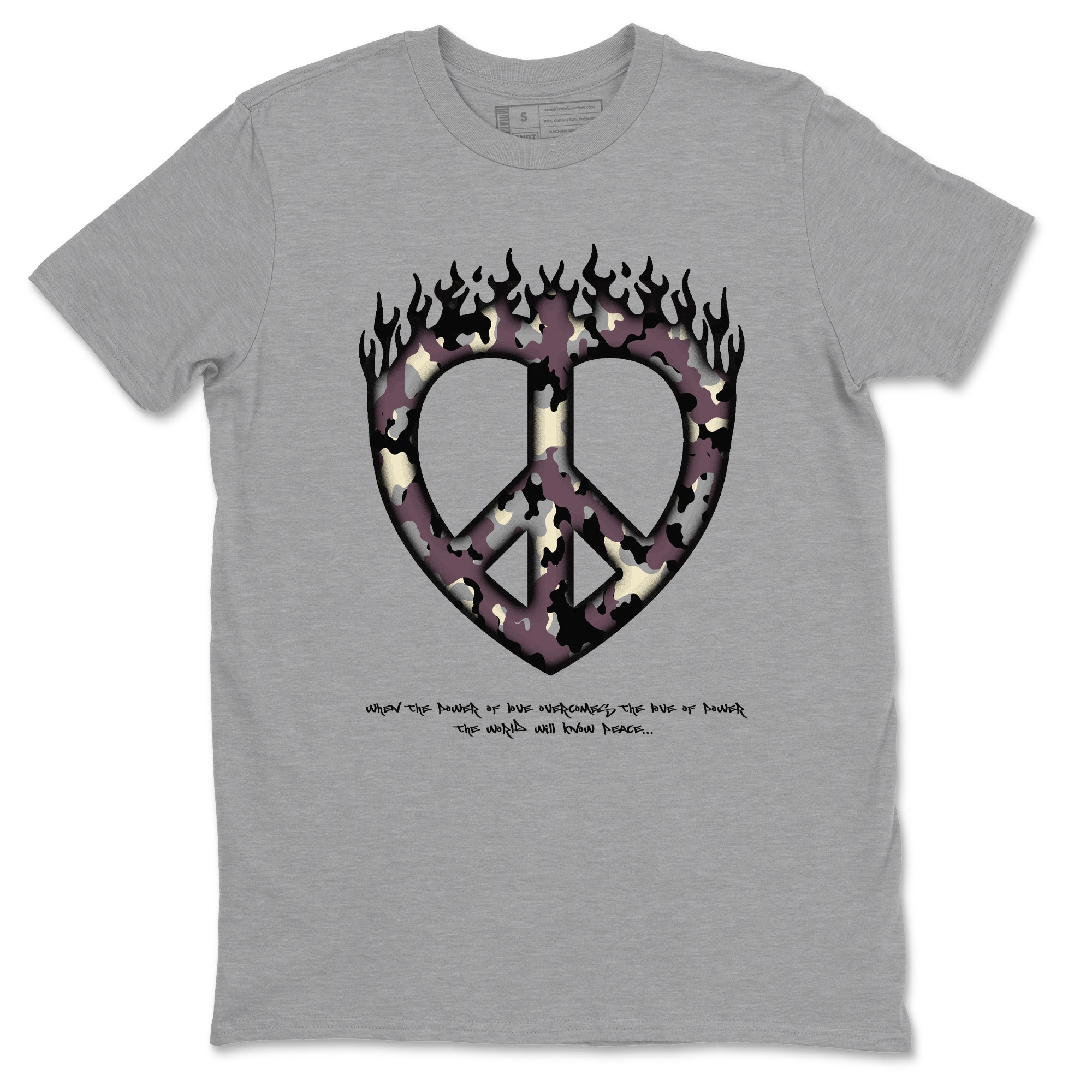Love Peace snkmatch Tees - Air Jordan 3 A Ma Maniere x Black