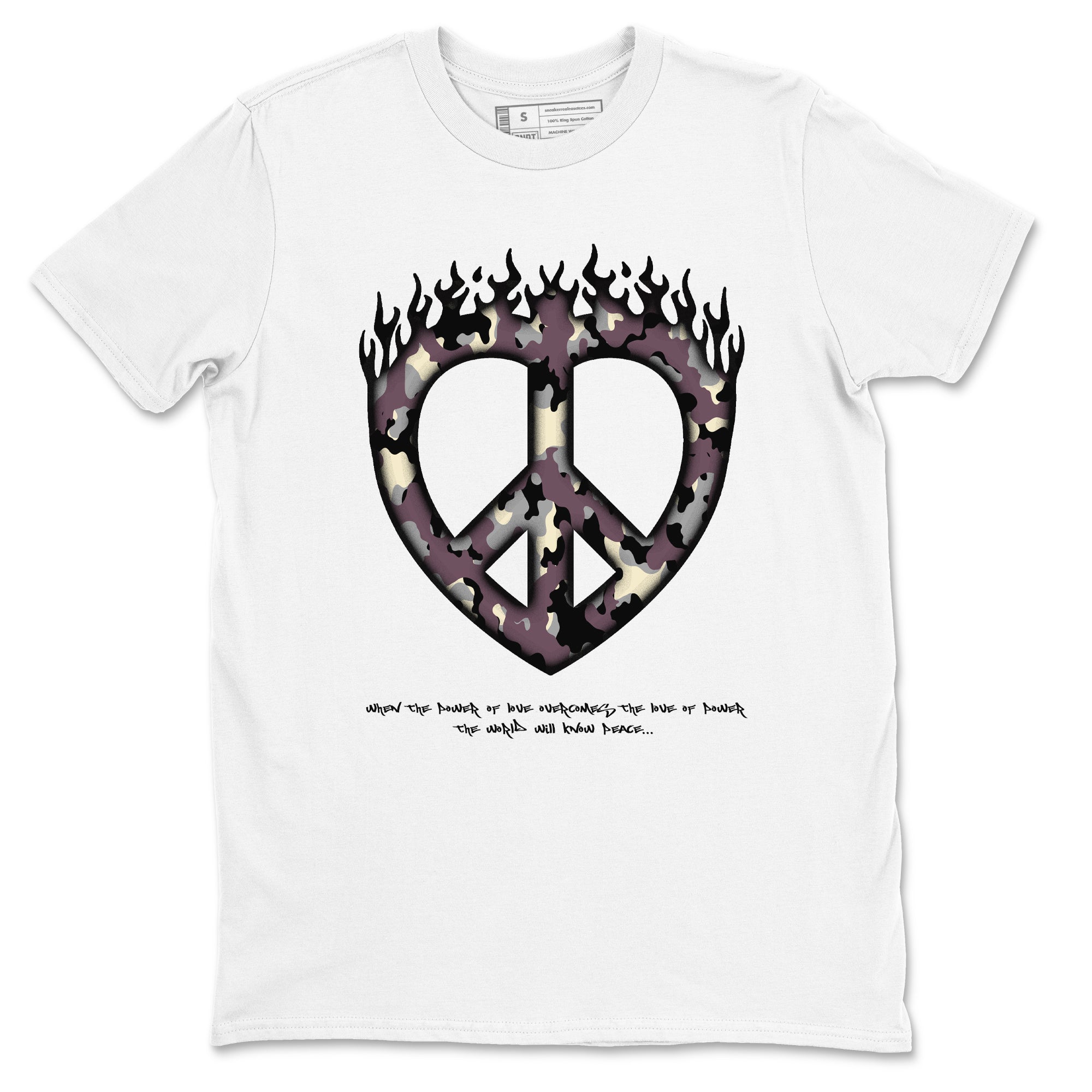 Love Peace snkmatch Tees - Air Jordan 3 A Ma Maniere x Black