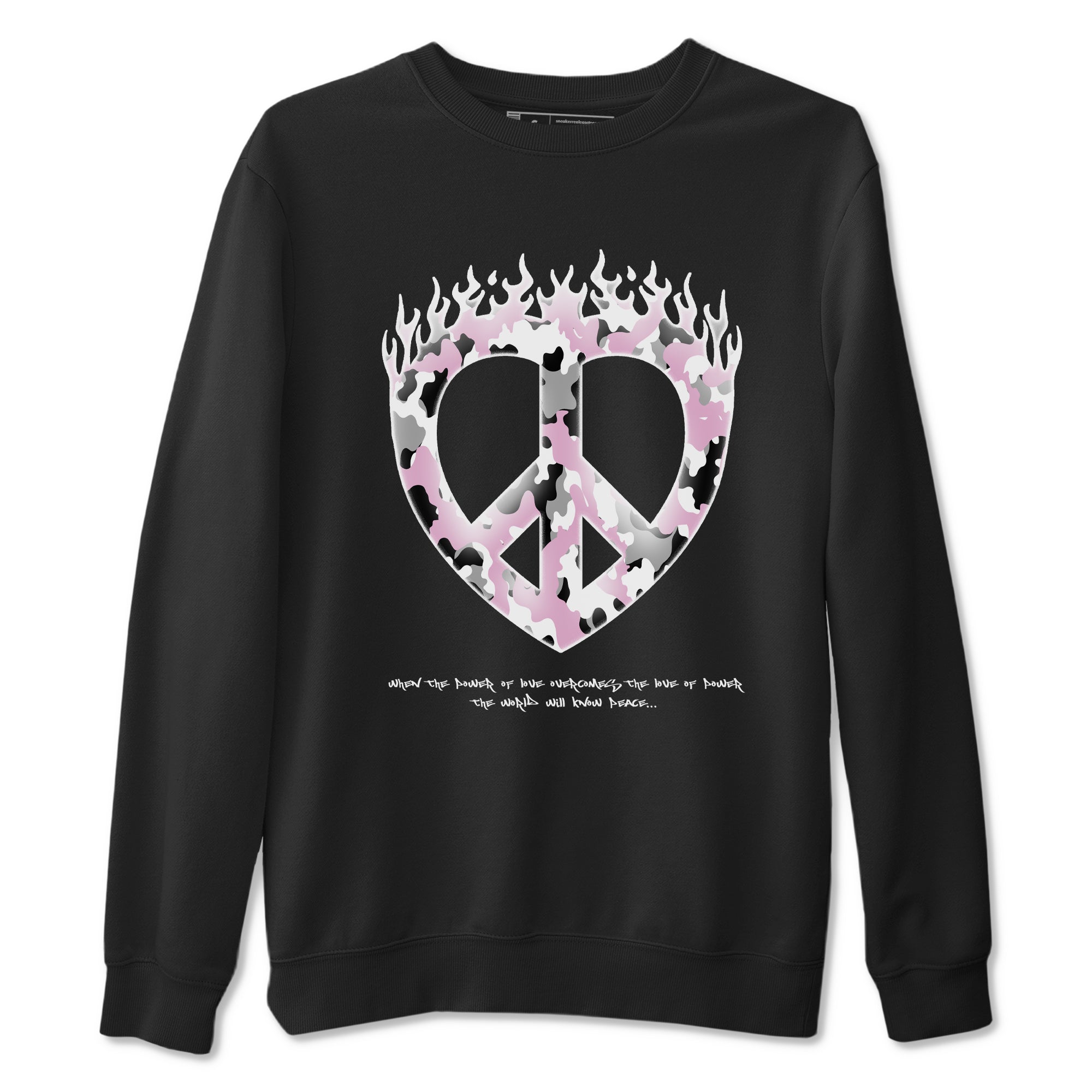 Love Peace snkmatch Tees - Air Jordan 4 Orchid