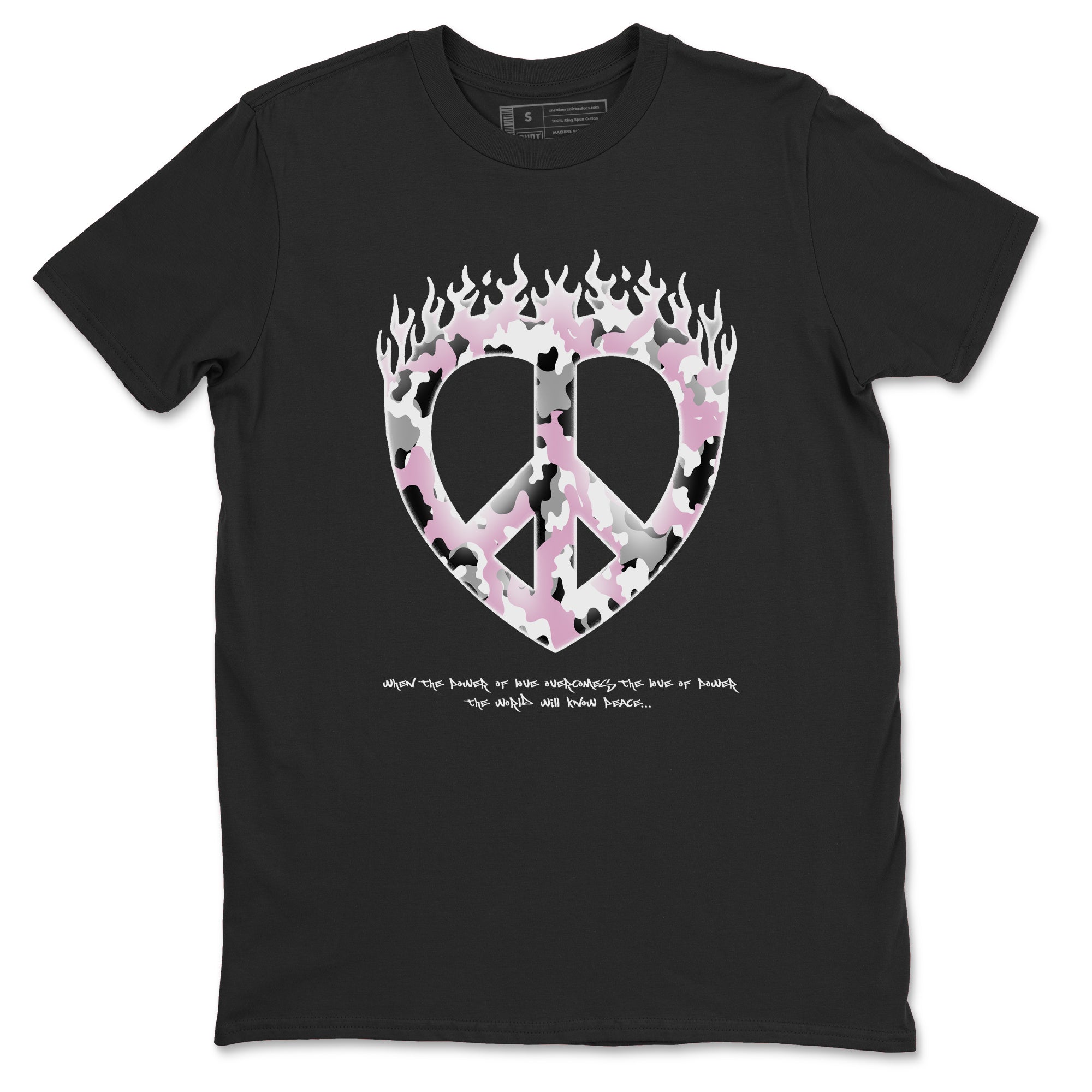 Love Peace snkmatch Tees - Air Jordan 4 Orchid