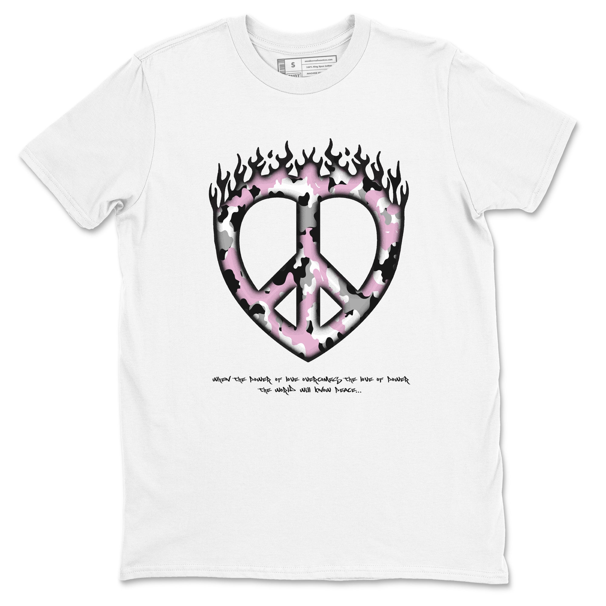 Love Peace snkmatch Tees - Air Jordan 4 Orchid