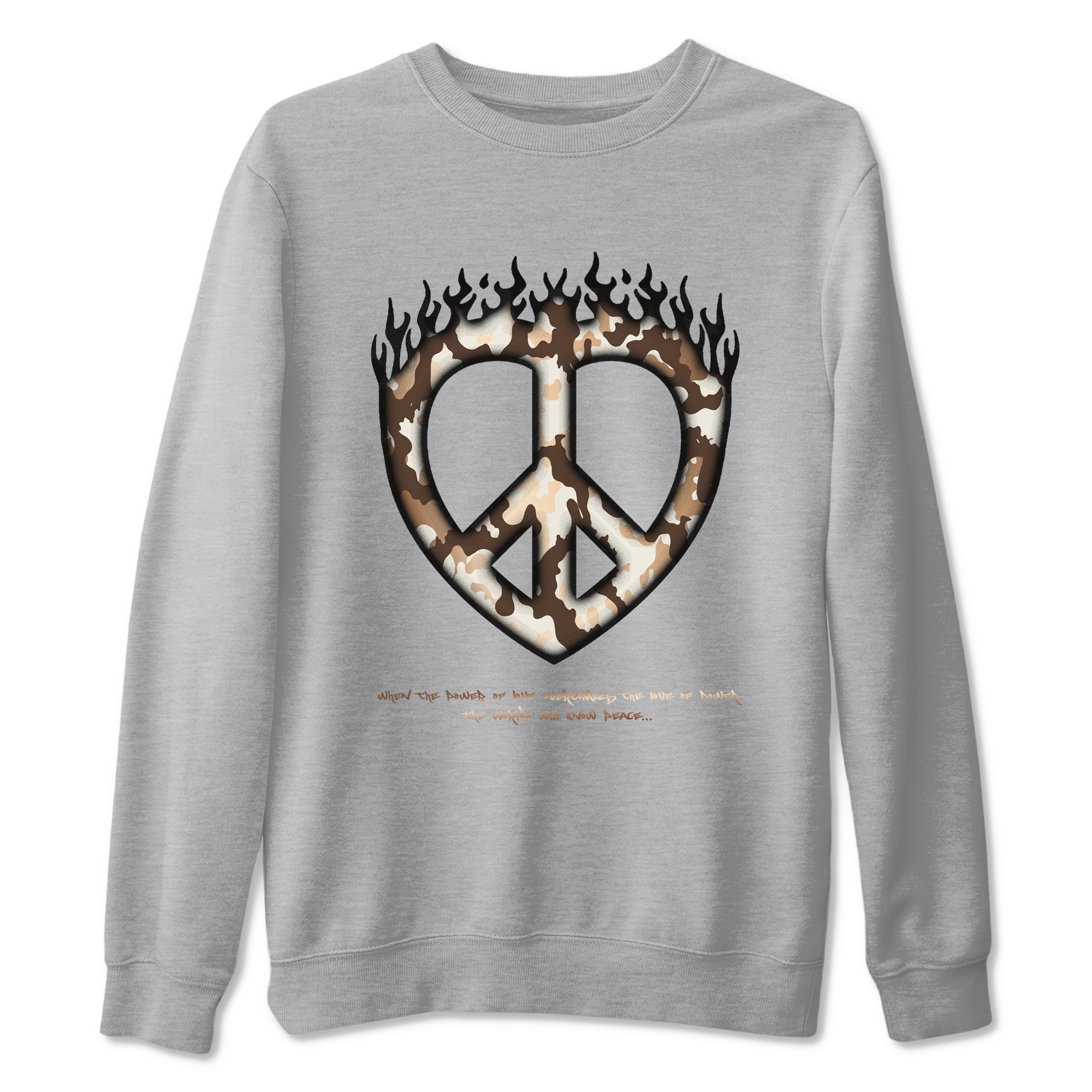 Love Peace snkmatch Tees - Air Jordan 5 Golden Ticket