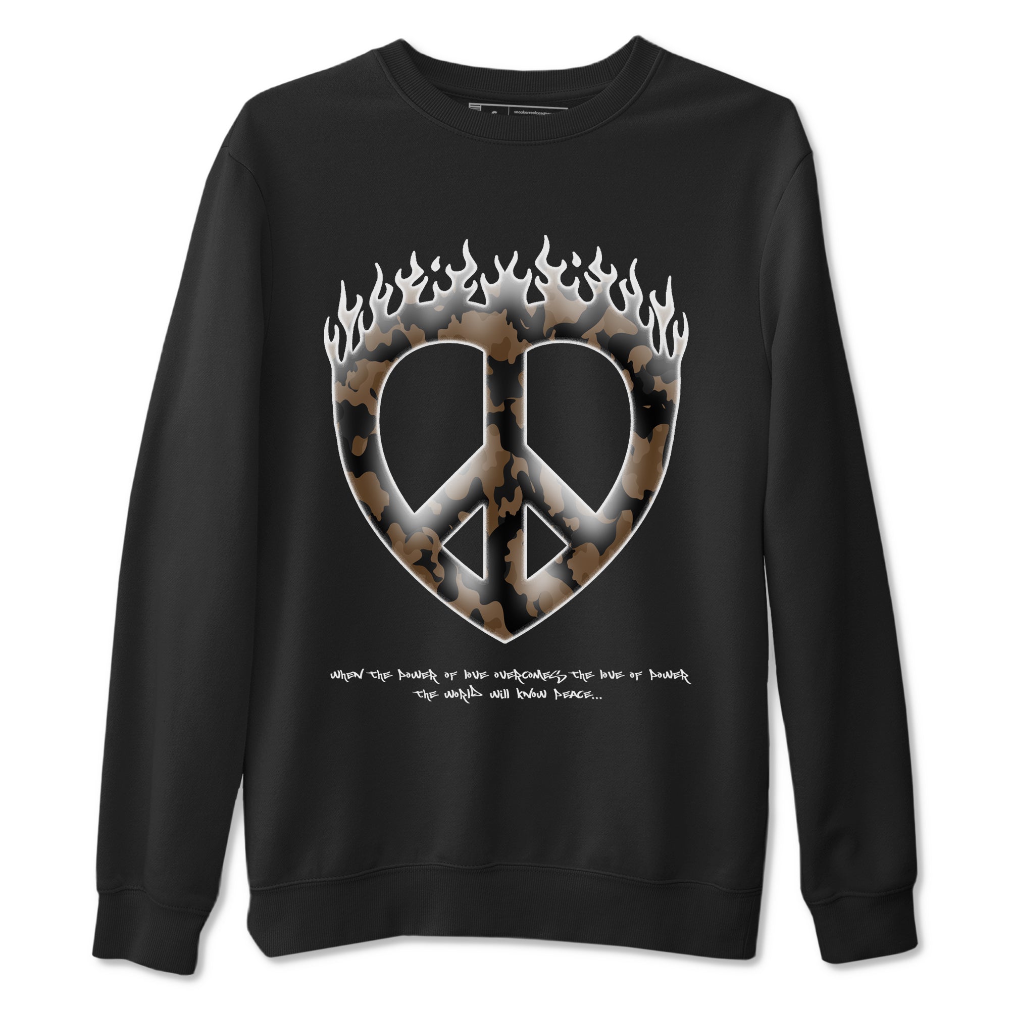 Love Peace snkmatch Tees - Jordan Jumpman Jack Travis Scott Dark Mocha