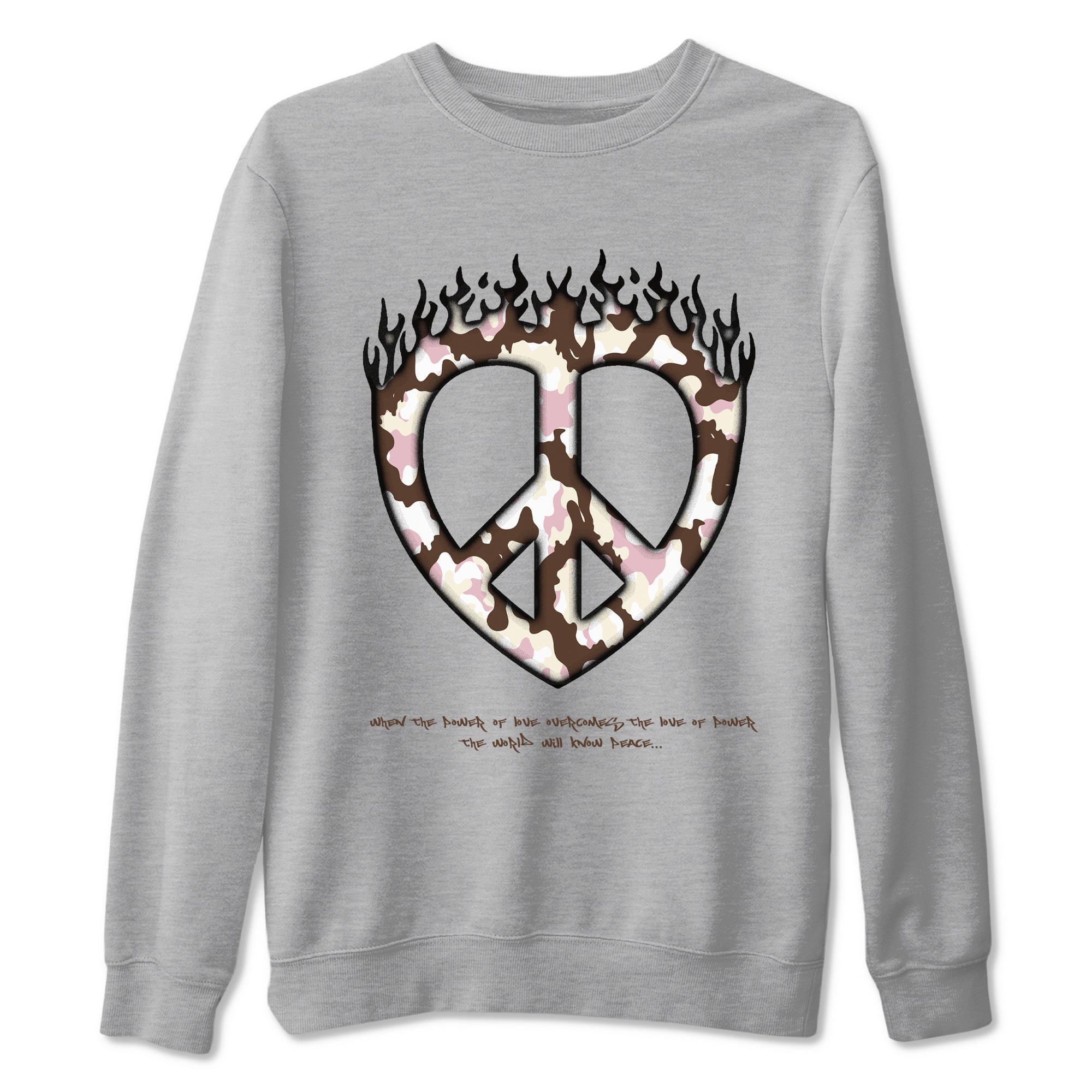 Love Peace snkmatch Tees - Dunk Cacao Wow And Pink Foam