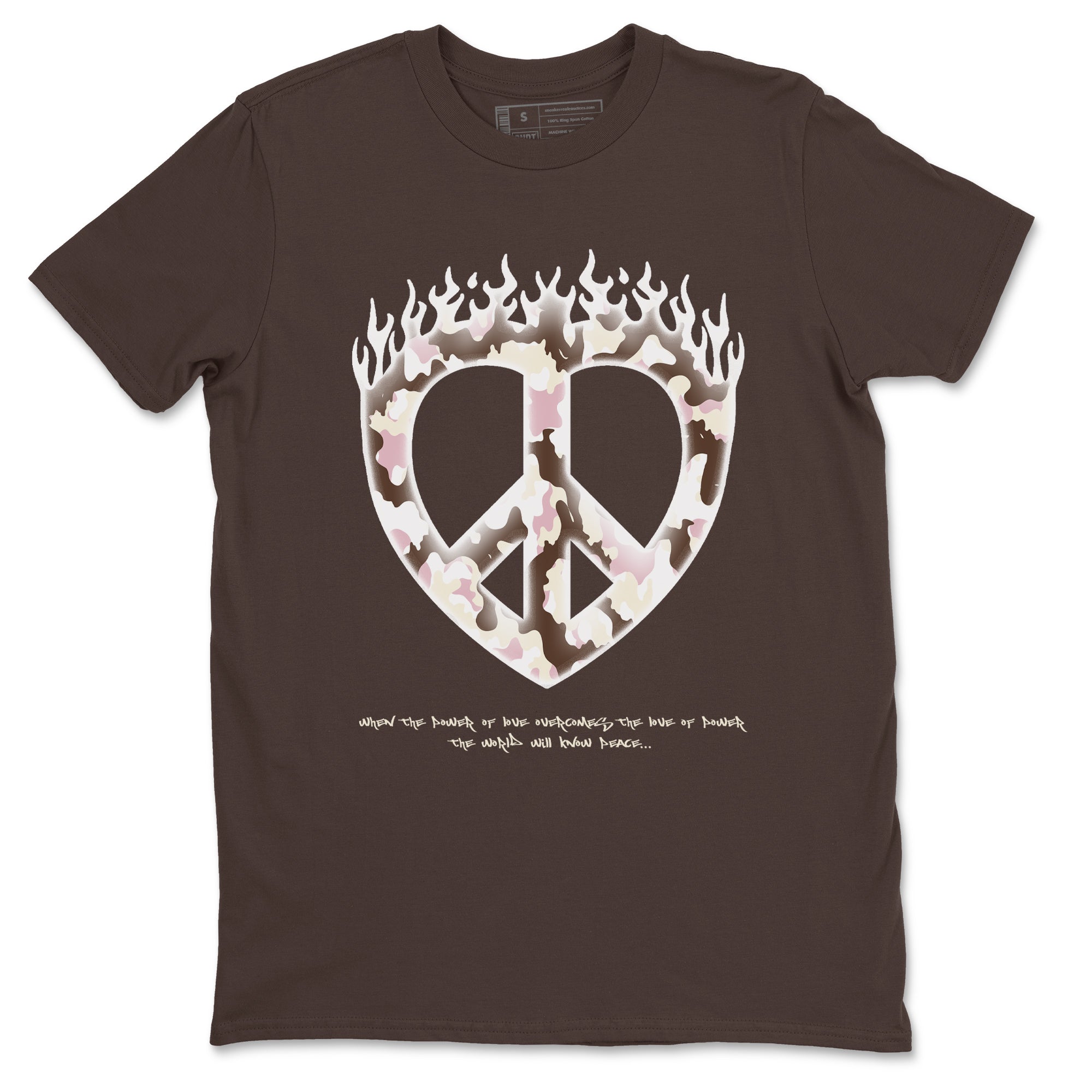 Love Peace snkmatch Tees - Dunk Cacao Wow And Pink Foam