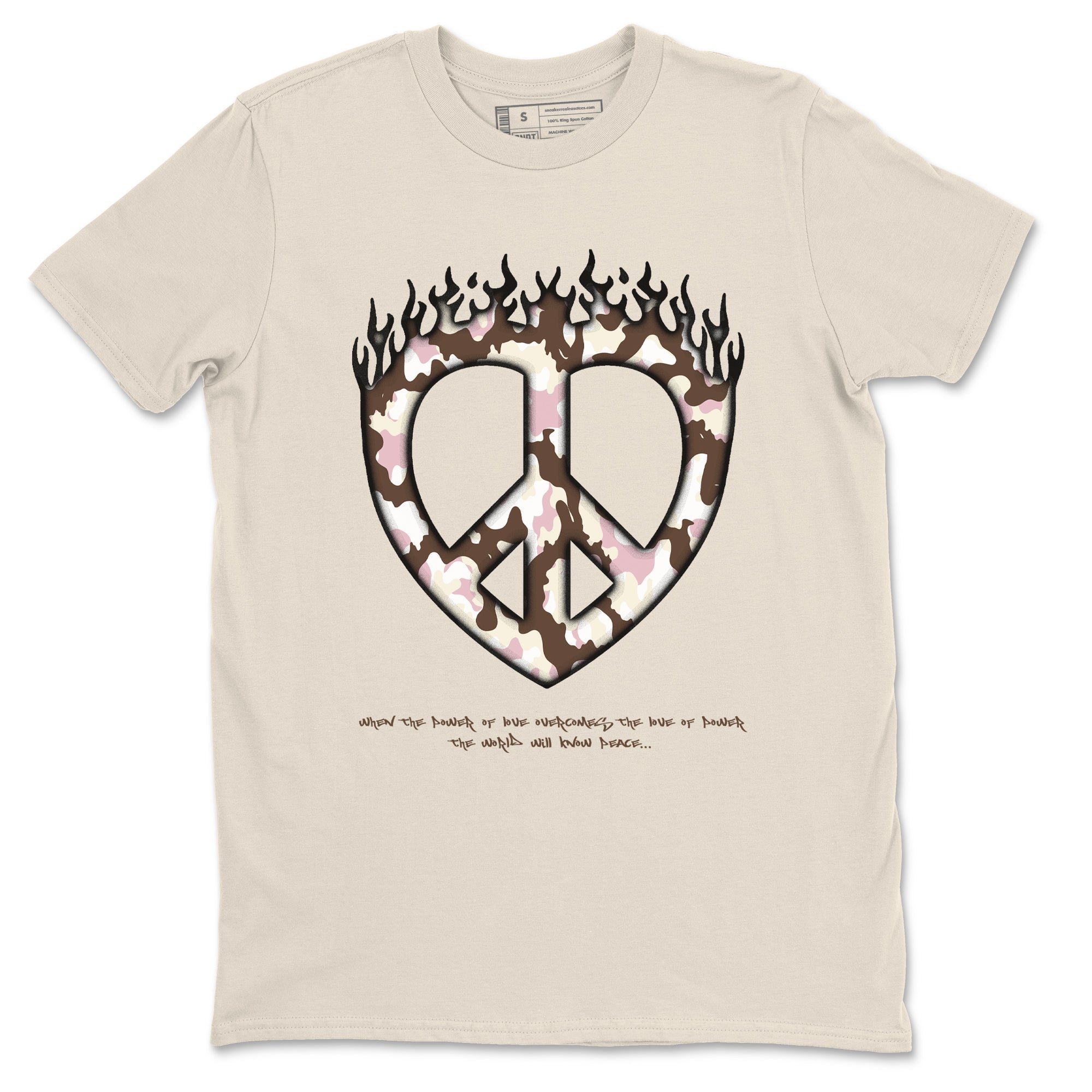 Love Peace snkmatch Tees - Dunk Cacao Wow And Pink Foam
