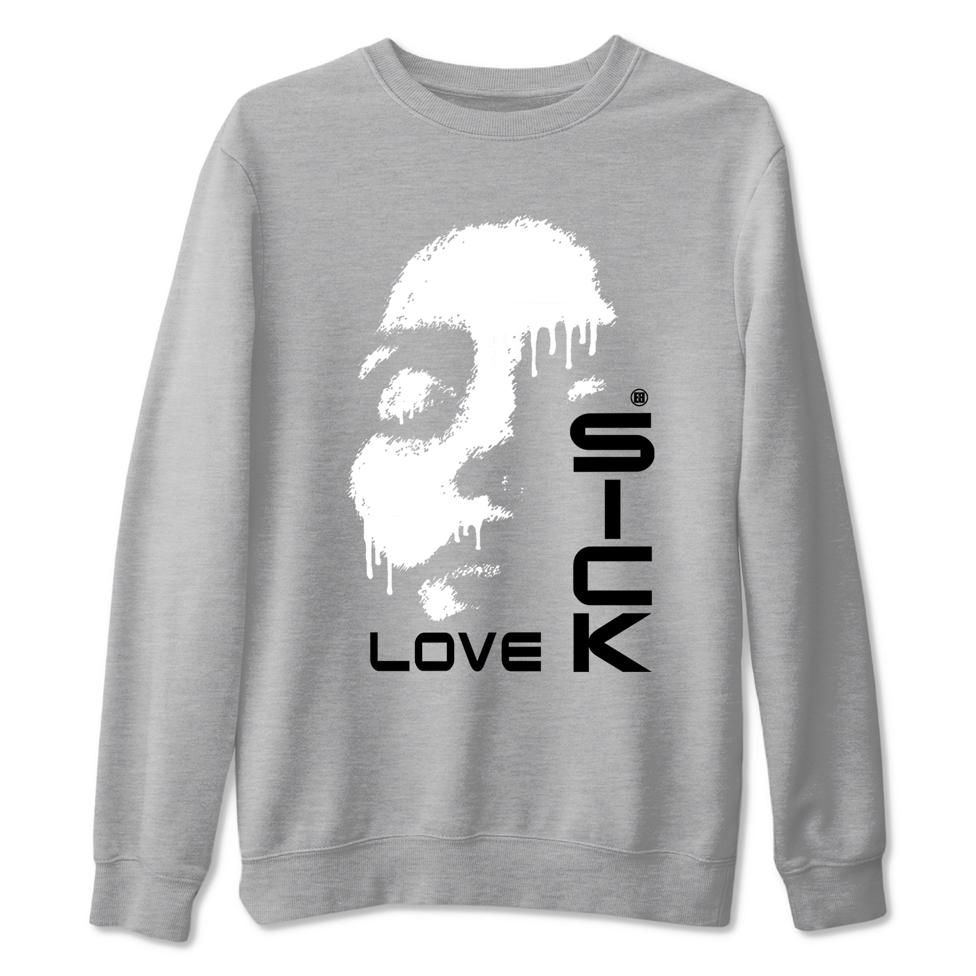 Love Sick snkmatch Tees - Air Jordan 12 Black Wolf Grey