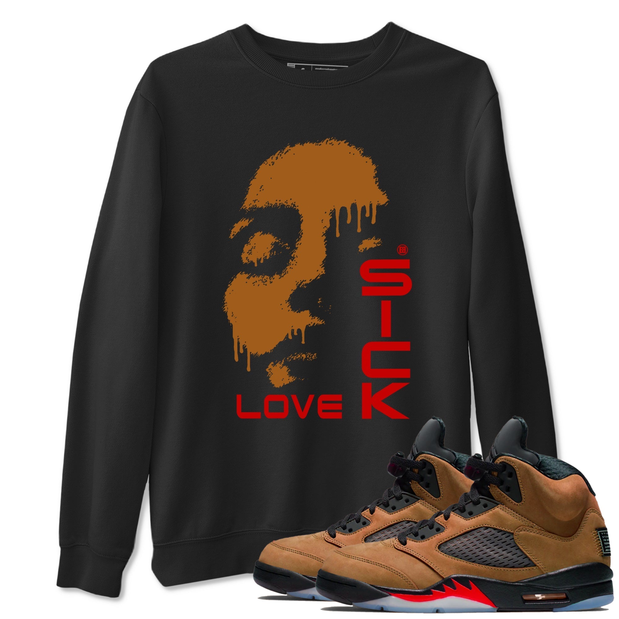 Love Sick snkmatch Tees - Air Jordan 5 Archaeo Brown