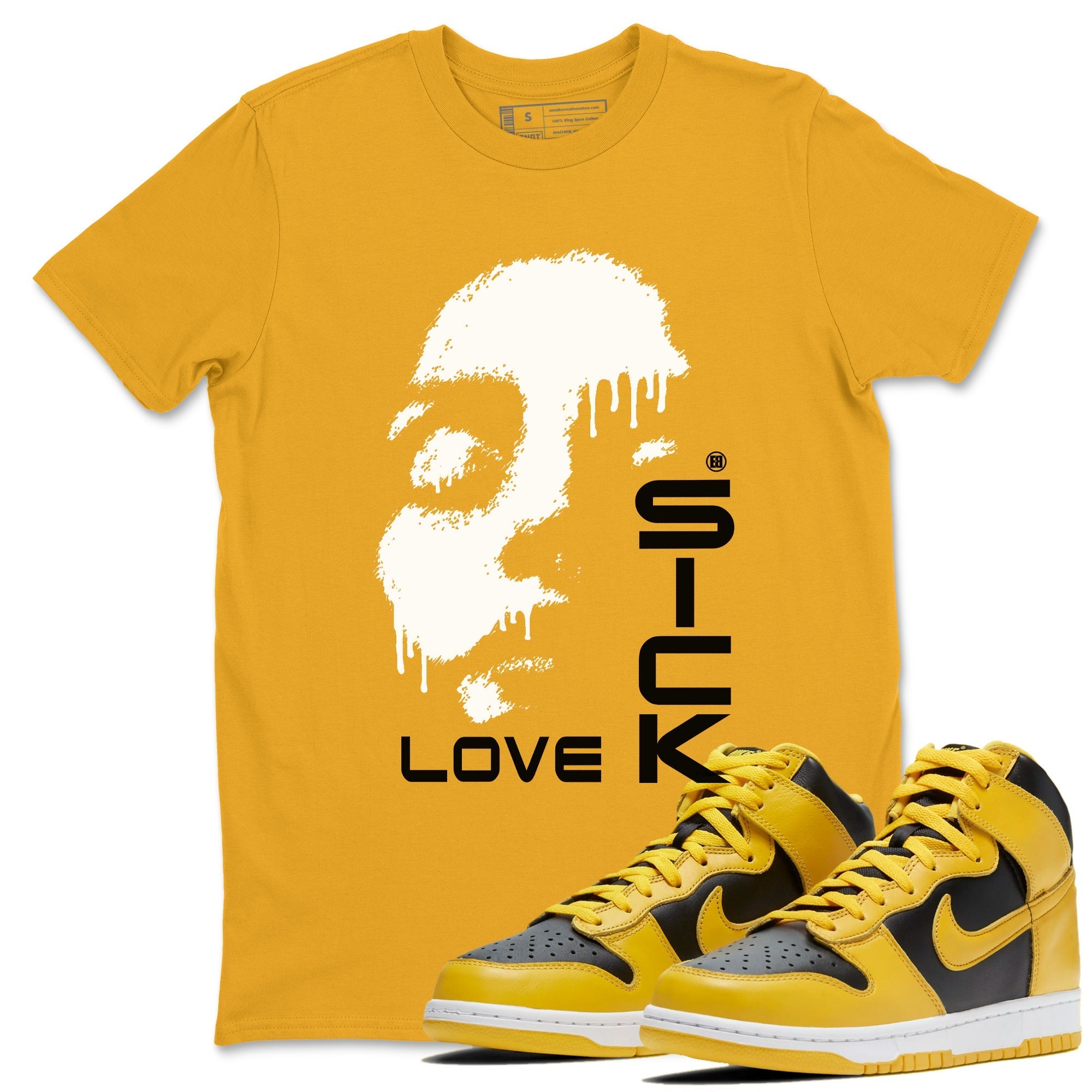 Love Sick snkmatch Tees - Dunk High Pollen