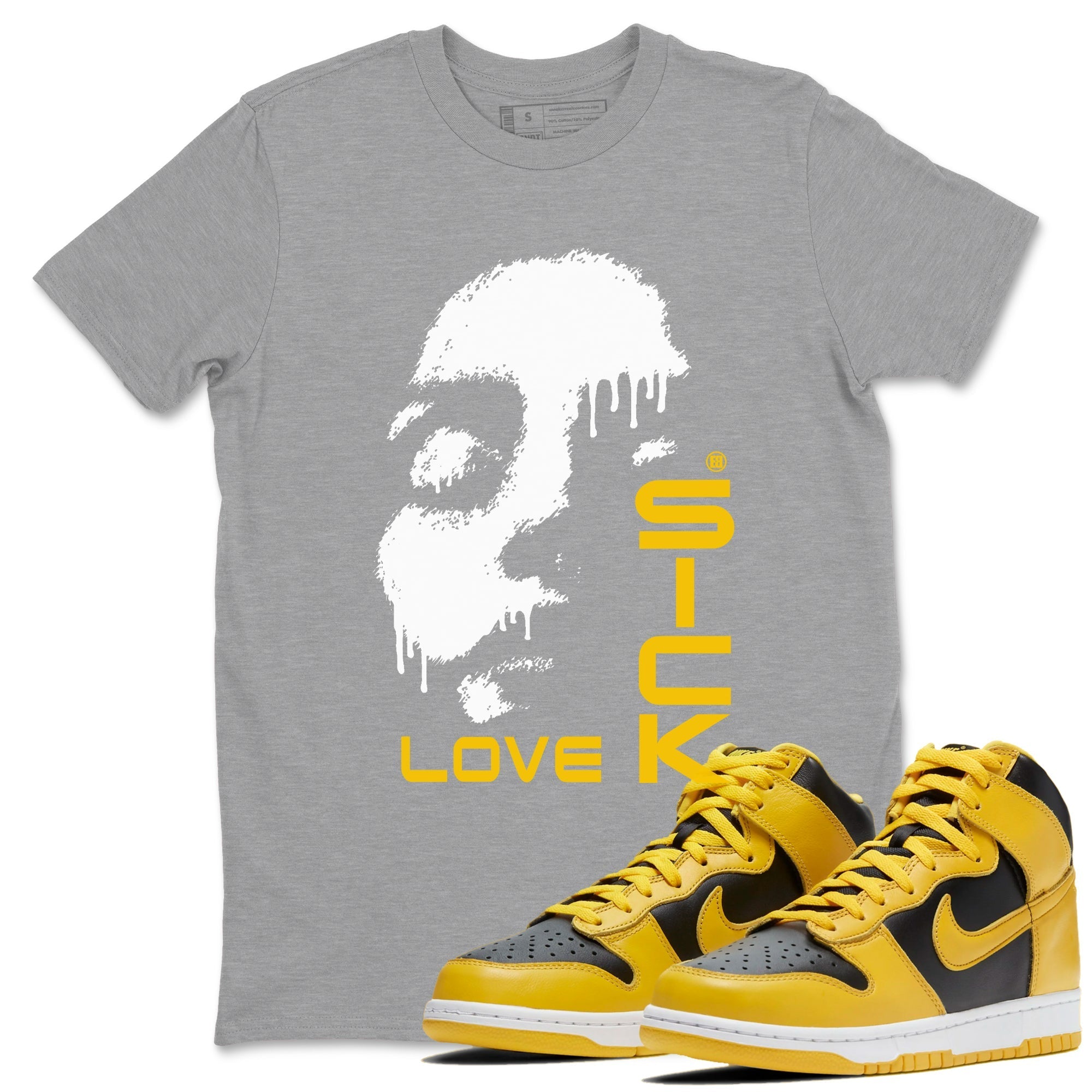 Love Sick snkmatch Tees - Dunk High Pollen