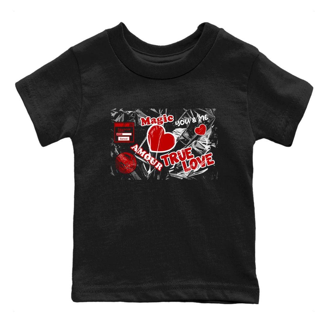 Love Under Wraps snkmatch Tees Kids - Air Jordan 11 Bred