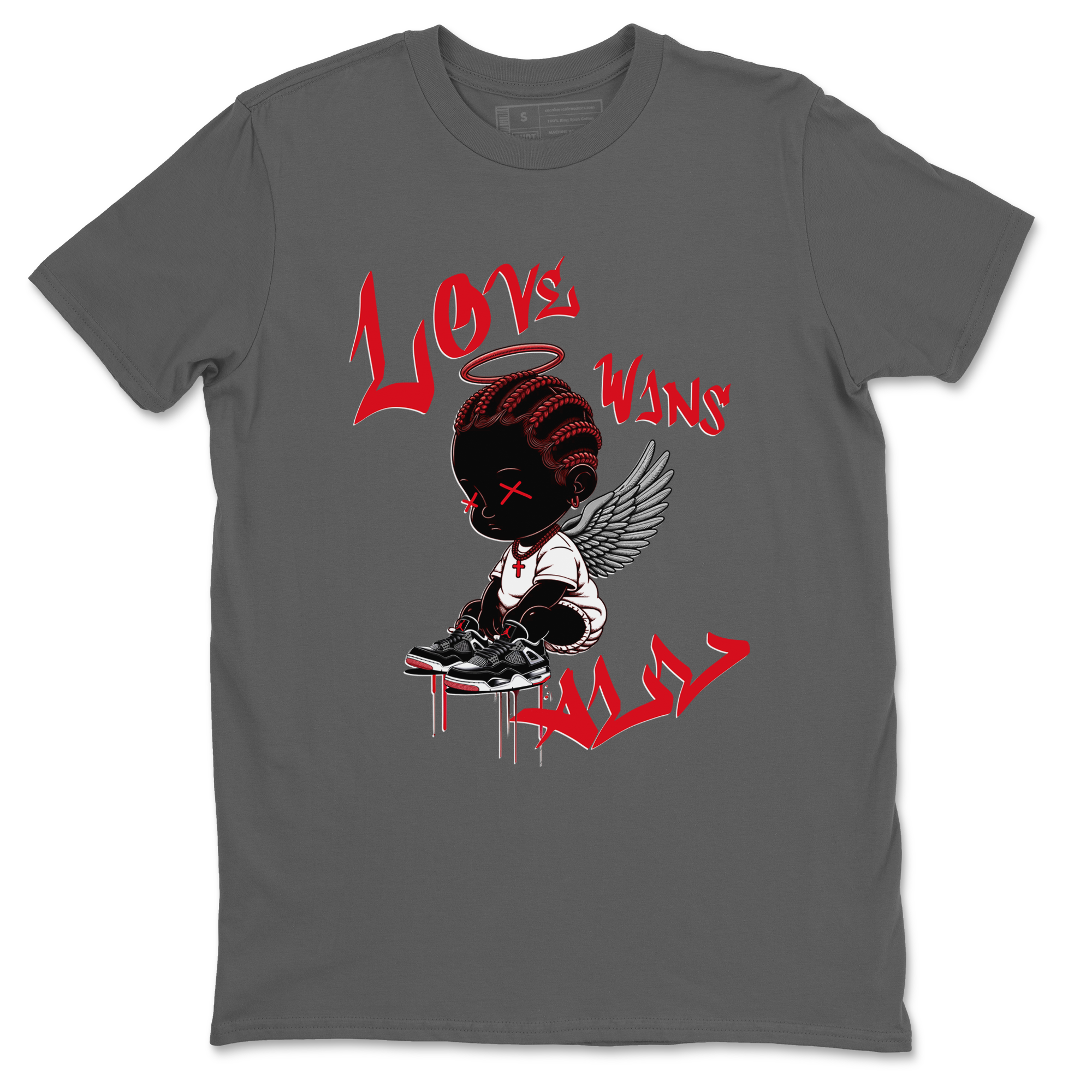 Love Wins All snkmatch Tees - Air Jordan 4 Bred Reimagined