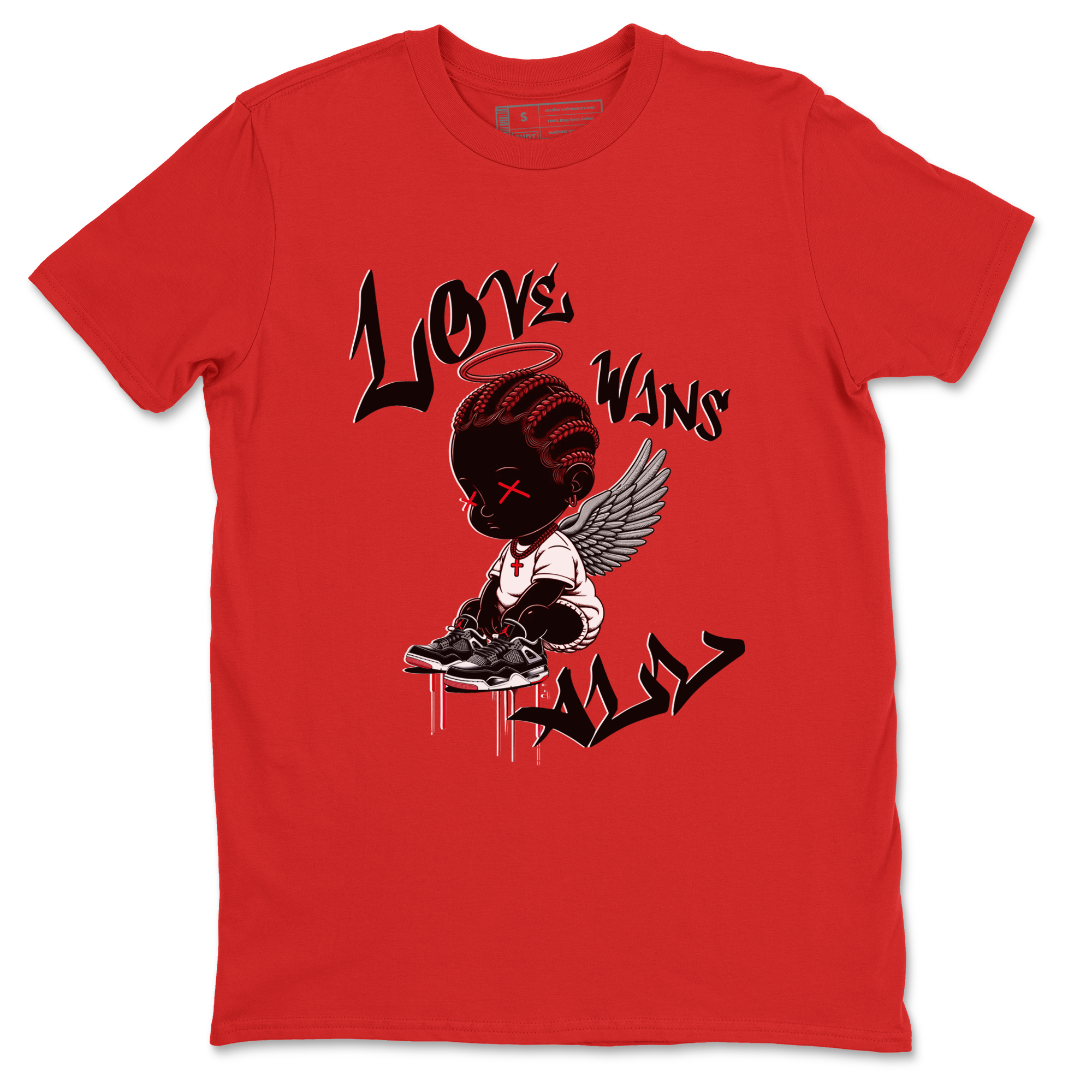 Love Wins All snkmatch Tees - Air Jordan 4 Bred Reimagined