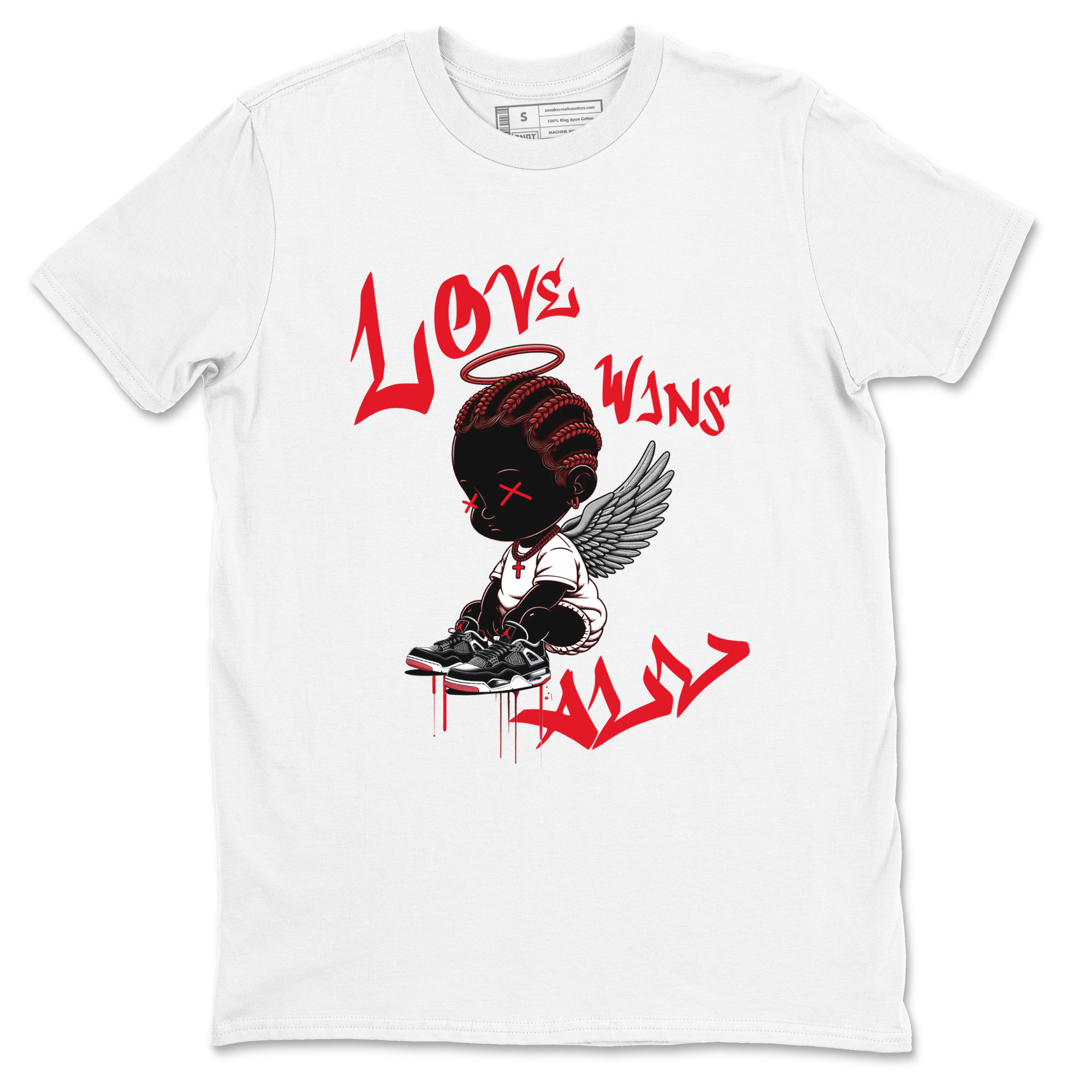 Love Wins All snkmatch Tees - Air Jordan 4 Bred Reimagined