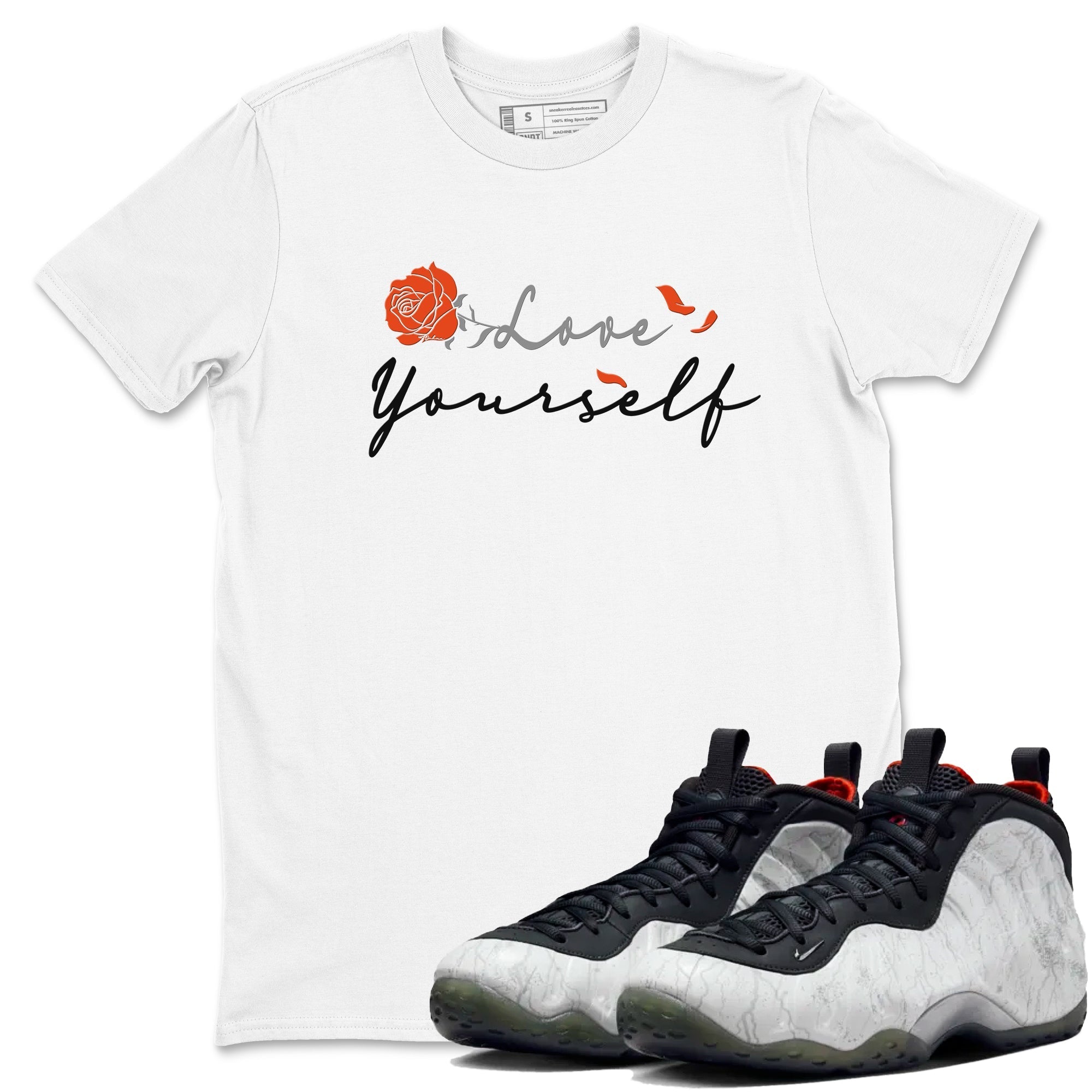 Love Yourself snkmatch Tees - Air Foamposite One Jin