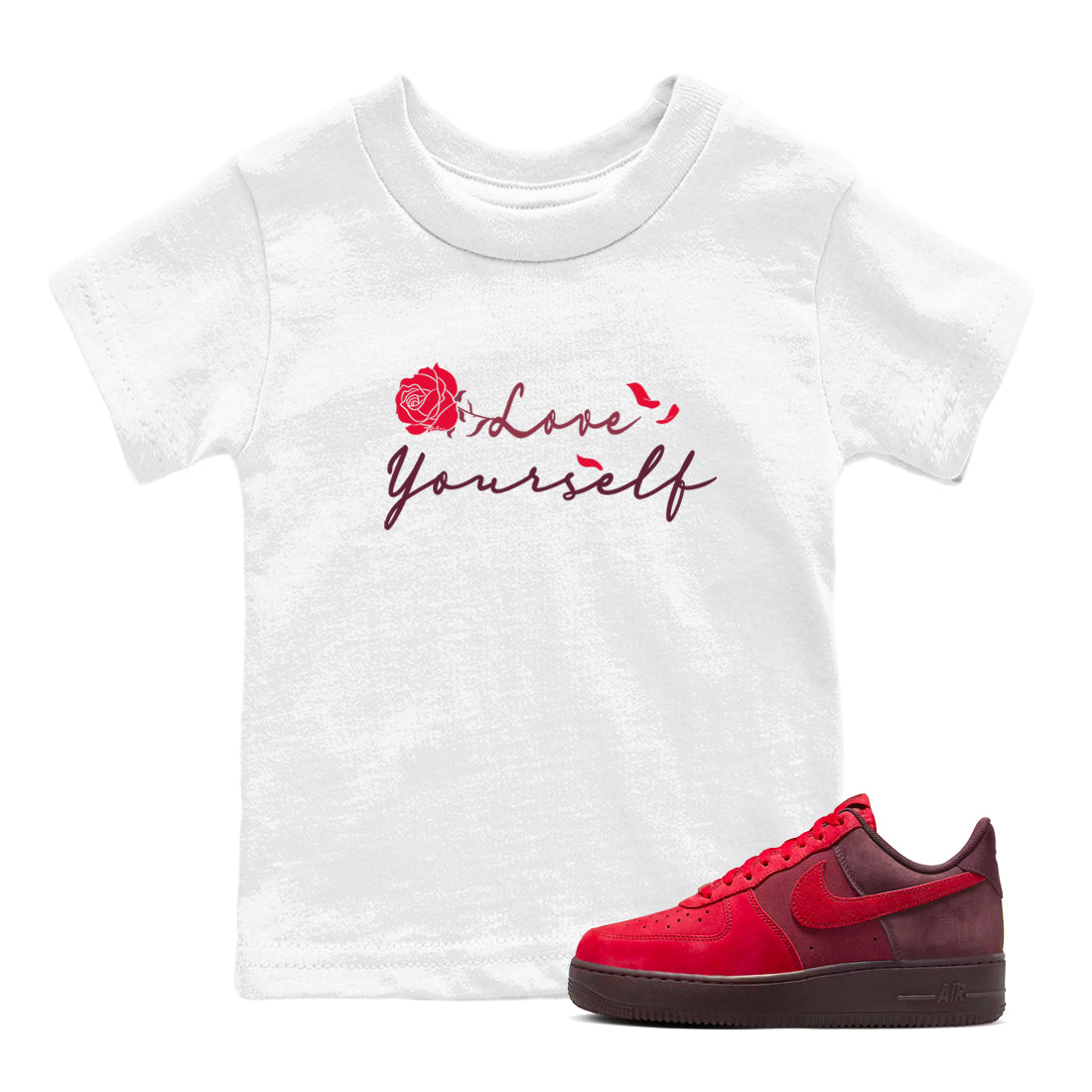 Love Yourself snkmatch Tees Kids - Air Force1 Layers Of Love