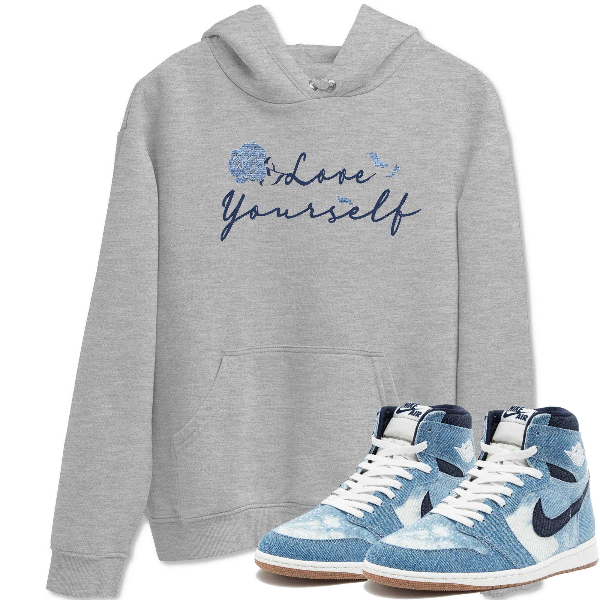 Love Yourself snkmatch Tees - Air Jordan 1 Denim 2024