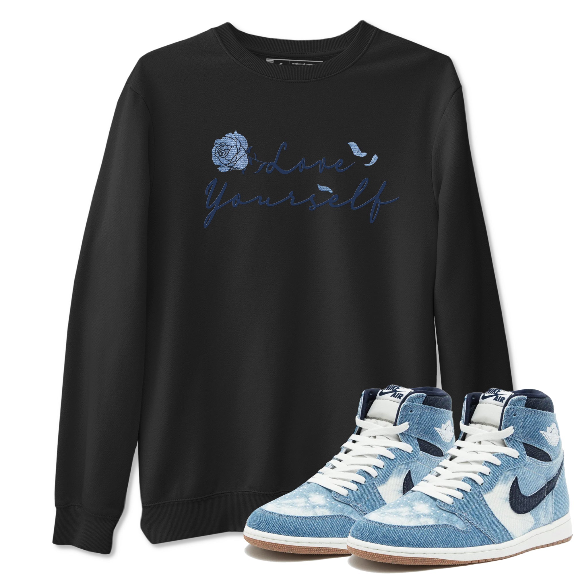Love Yourself snkmatch Tees - Air Jordan 1 Denim 2024