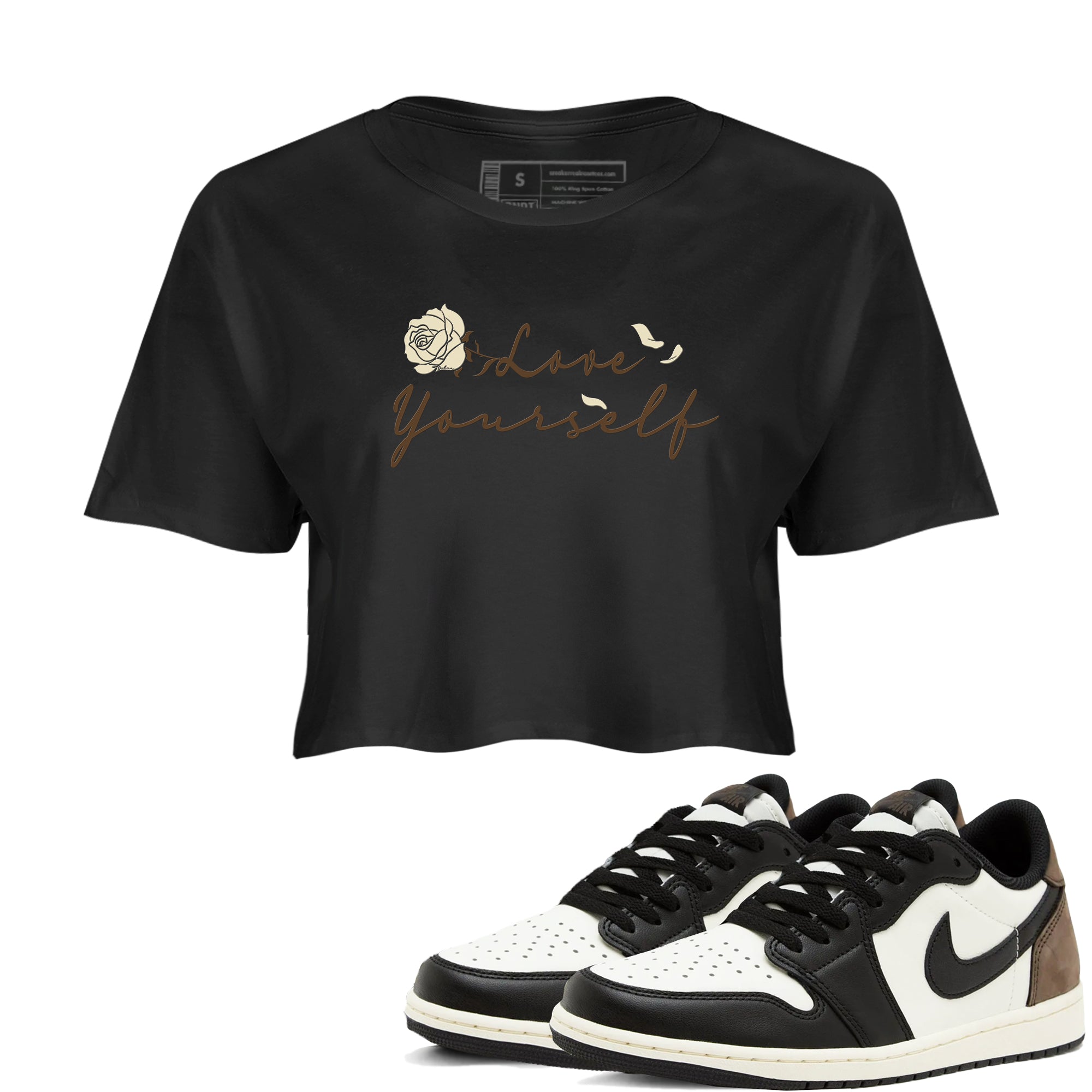 Love Yourself snkmatch Women's Top - Air Jordan 1 Mocha