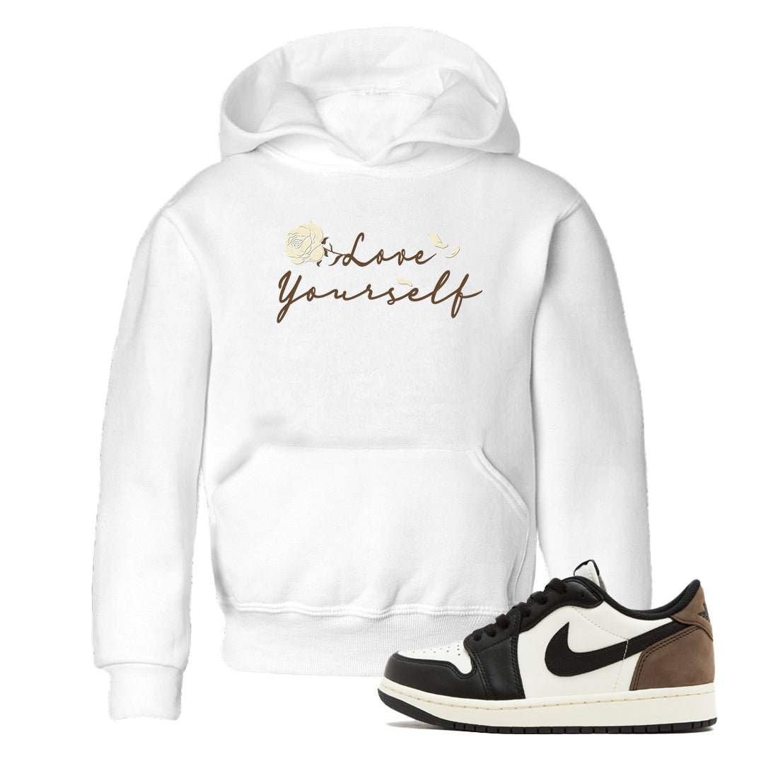 Love Yourself snkmatch Tees Kids - Air Jordan 1 Mocha
