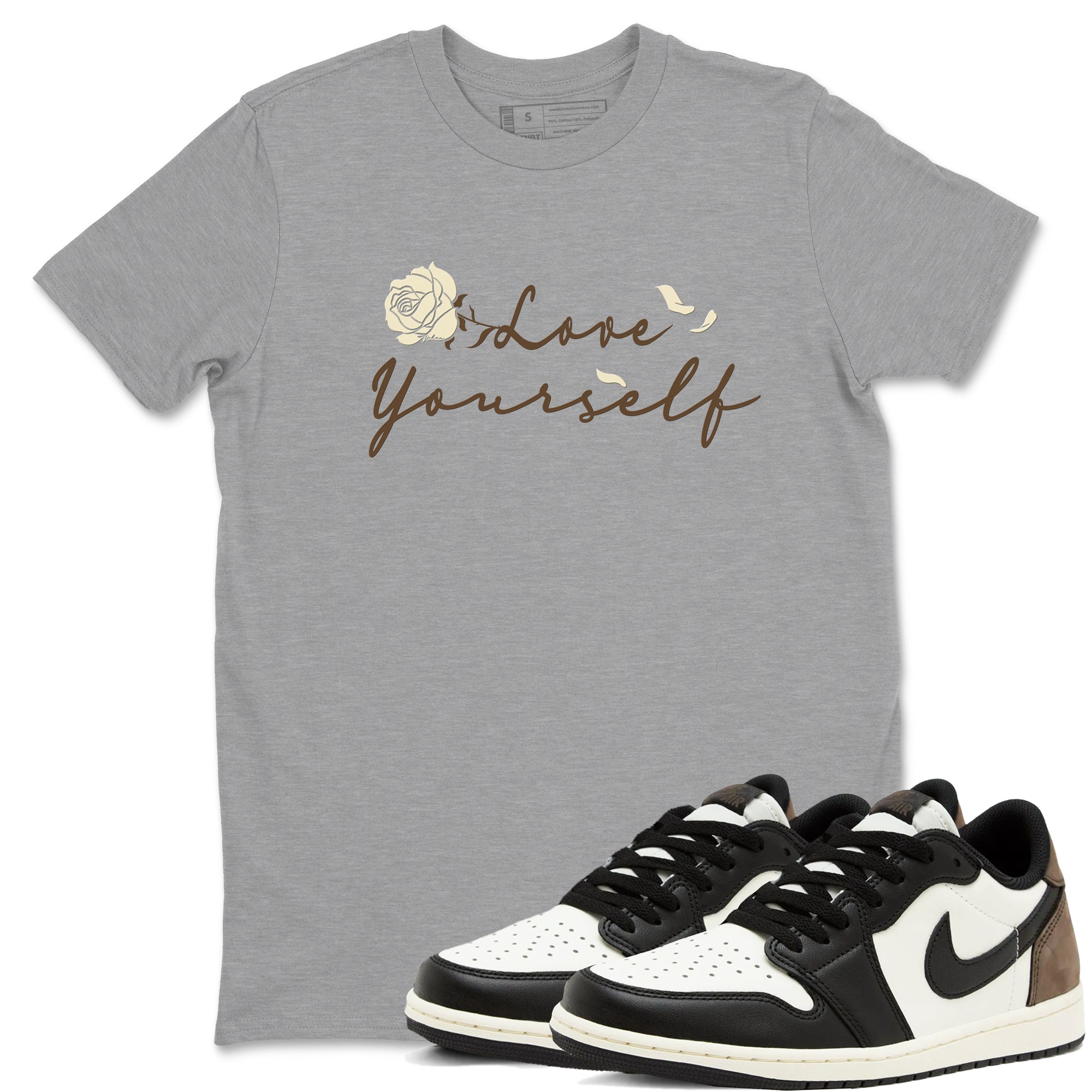 Love Yourself snkmatch Tees - Air Jordan 1 Mocha