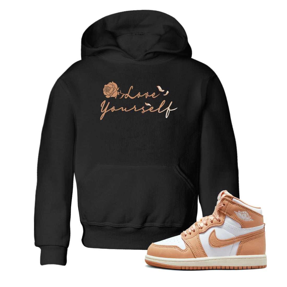 Love Yourself snkmatch Tee Kids - Air Jordan 1 Praline