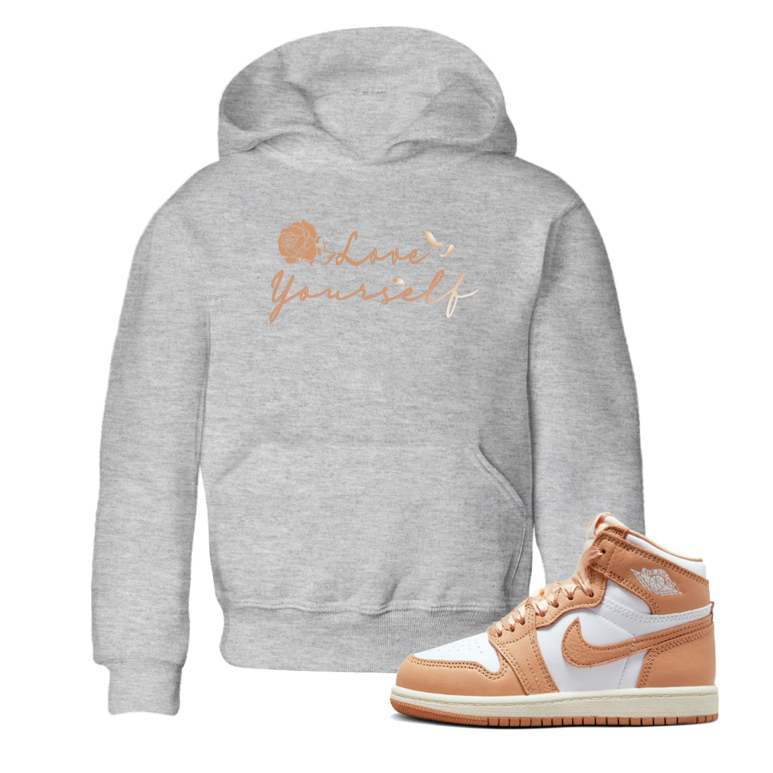 Love Yourself snkmatch Tee Kids - Air Jordan 1 Praline