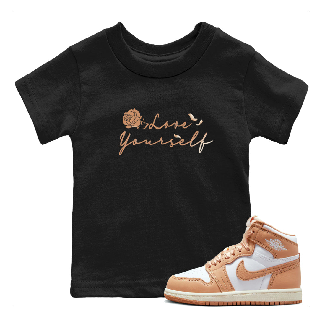Love Yourself snkmatch Tee Kids - Air Jordan 1 Praline
