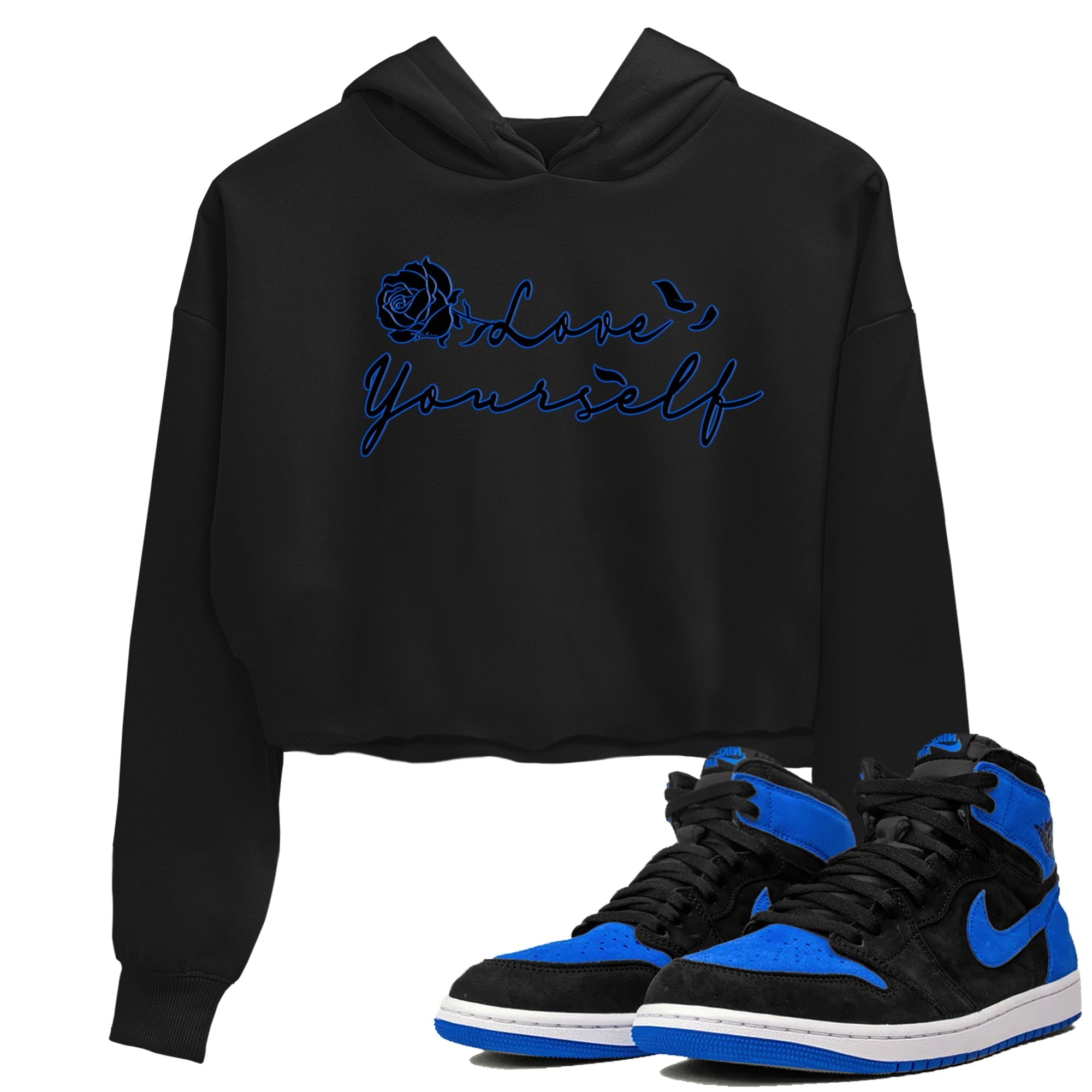 Love Yourself snkmatch Women's Top - Air Jordan 1 Royal Reimagined