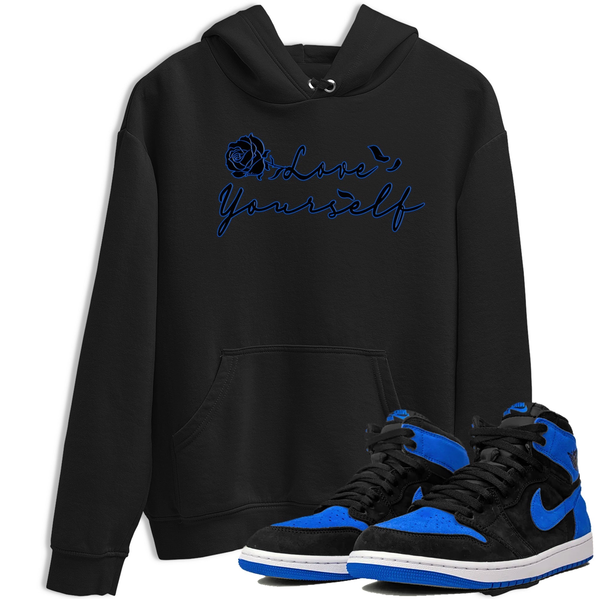 Love Yourself snkmatch Tee - Air Jordan 1 Royal Reimagined