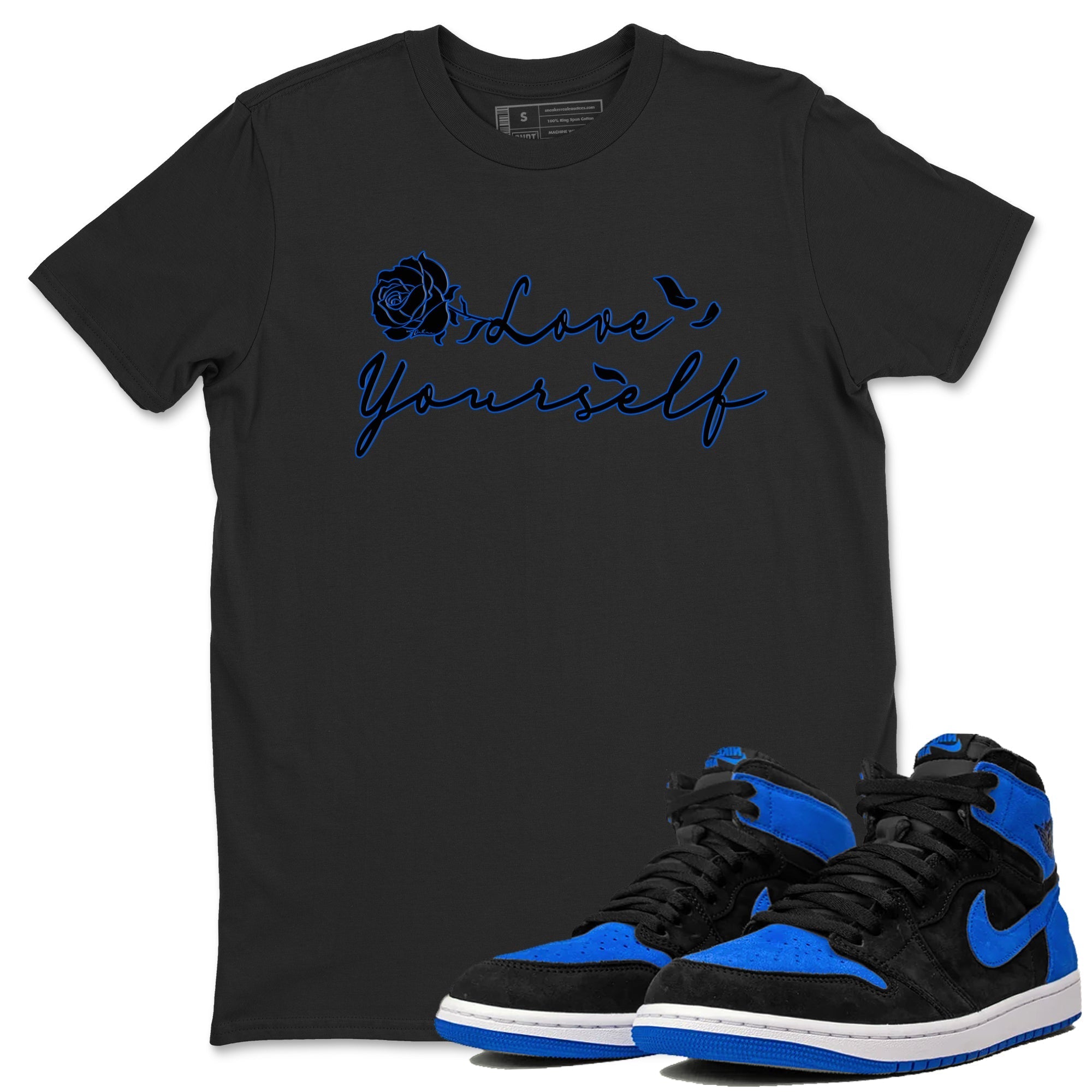 Love Yourself snkmatch Tee - Air Jordan 1 Royal Reimagined