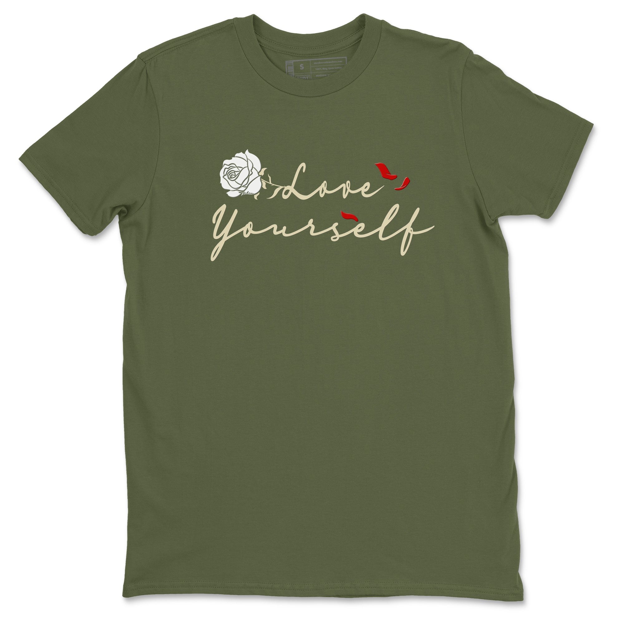 Love Yourself snkmatch Tees - Air Jordan 1 Travis Scott Medium Olive