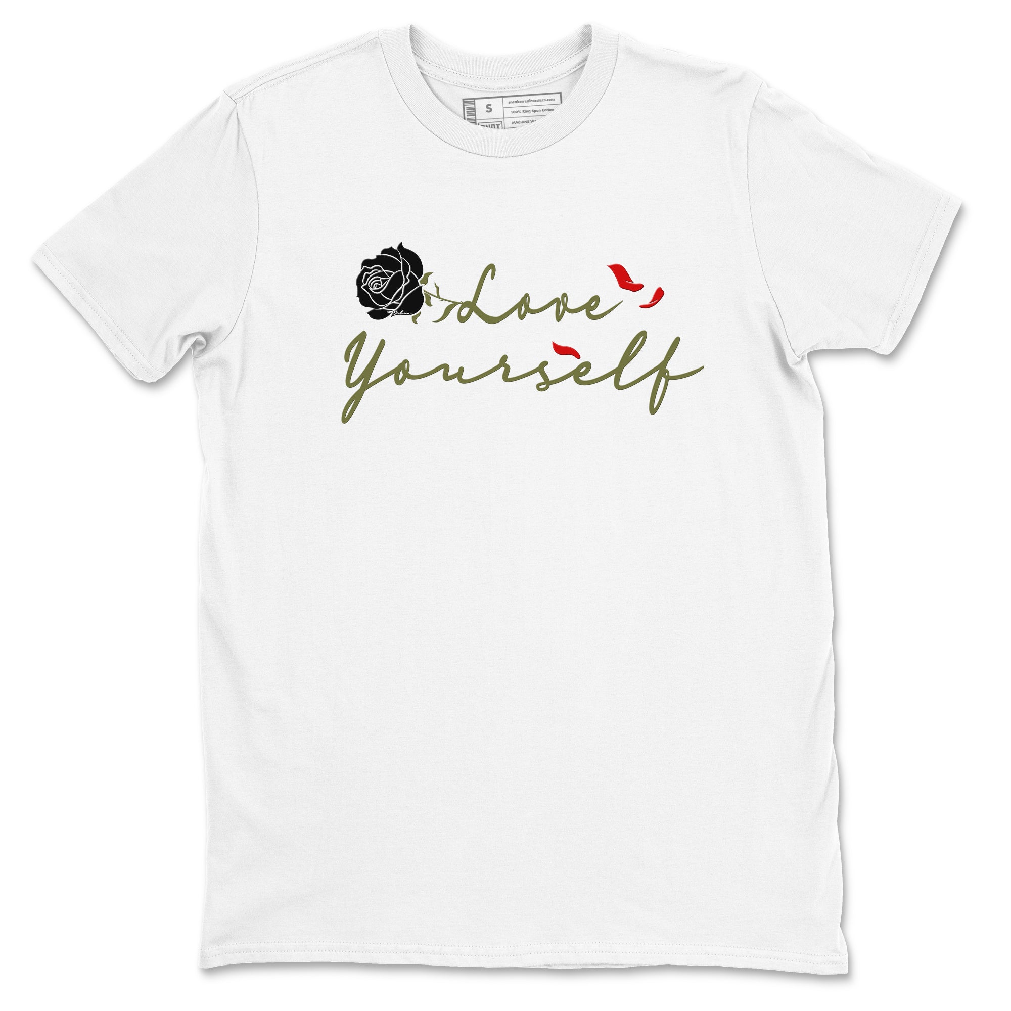 Love Yourself snkmatch Tees - Air Jordan 1 Travis Scott Medium Olive